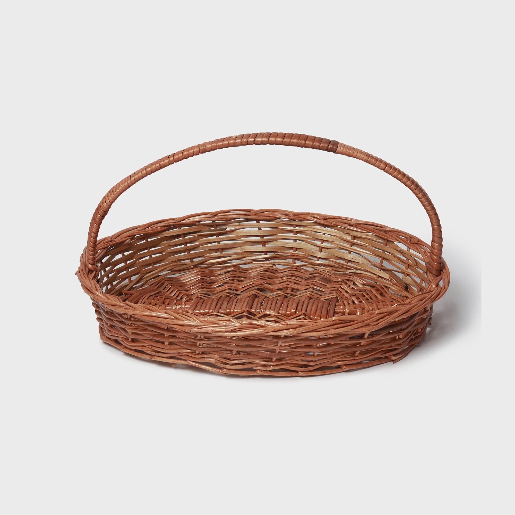 CRAFTCANE Gift Hamper Wicker Baskets | Decorative Storage Wicker Baskets | Clothes Storage Baskets | Fruit Wicker Baskets (Sizes - 44 * 29 * 8 CM (S))