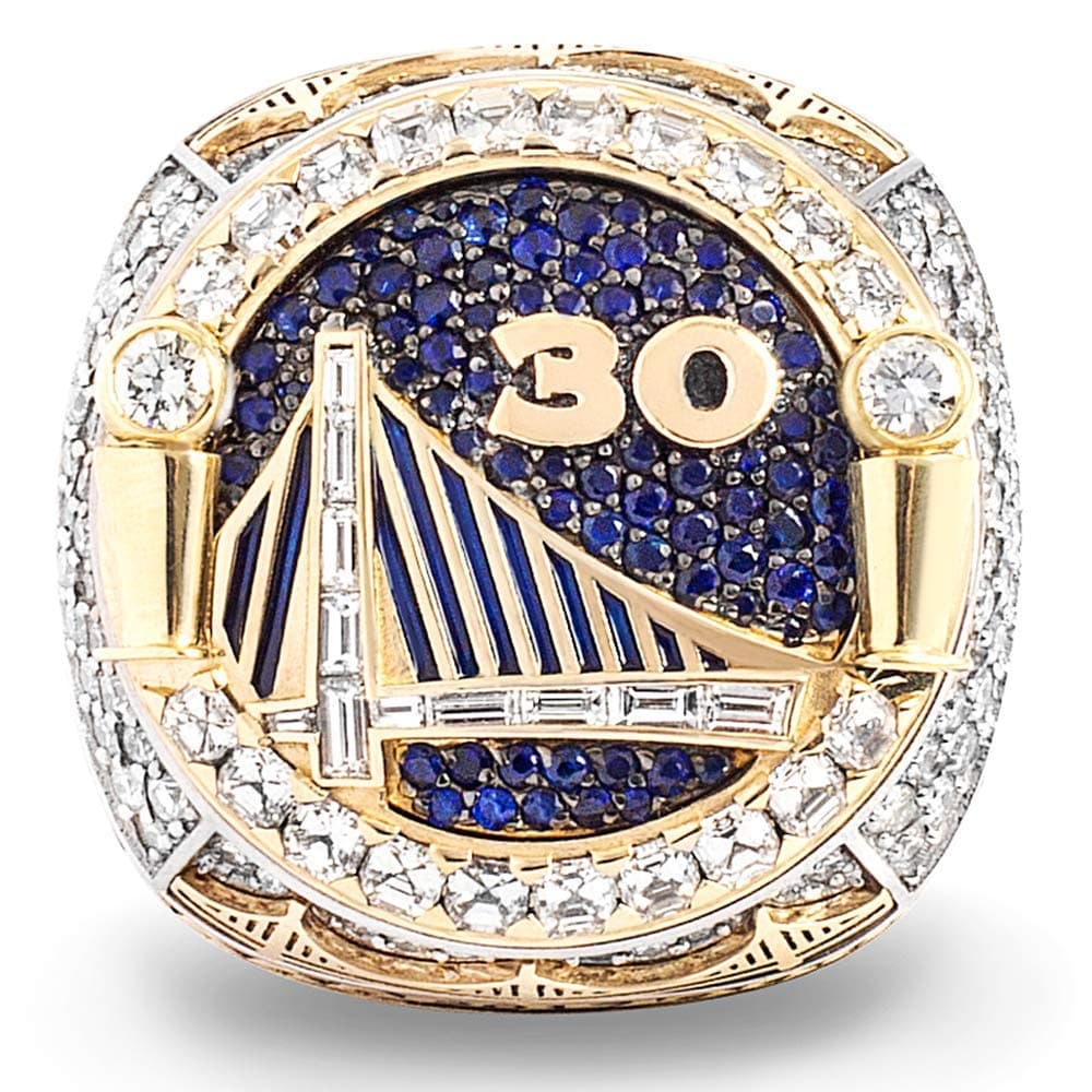 MVPRING Warriors 2018 Replica Championship Ring,Size 9-14,Integration Ring, Can Not Be Covered (9, SC)