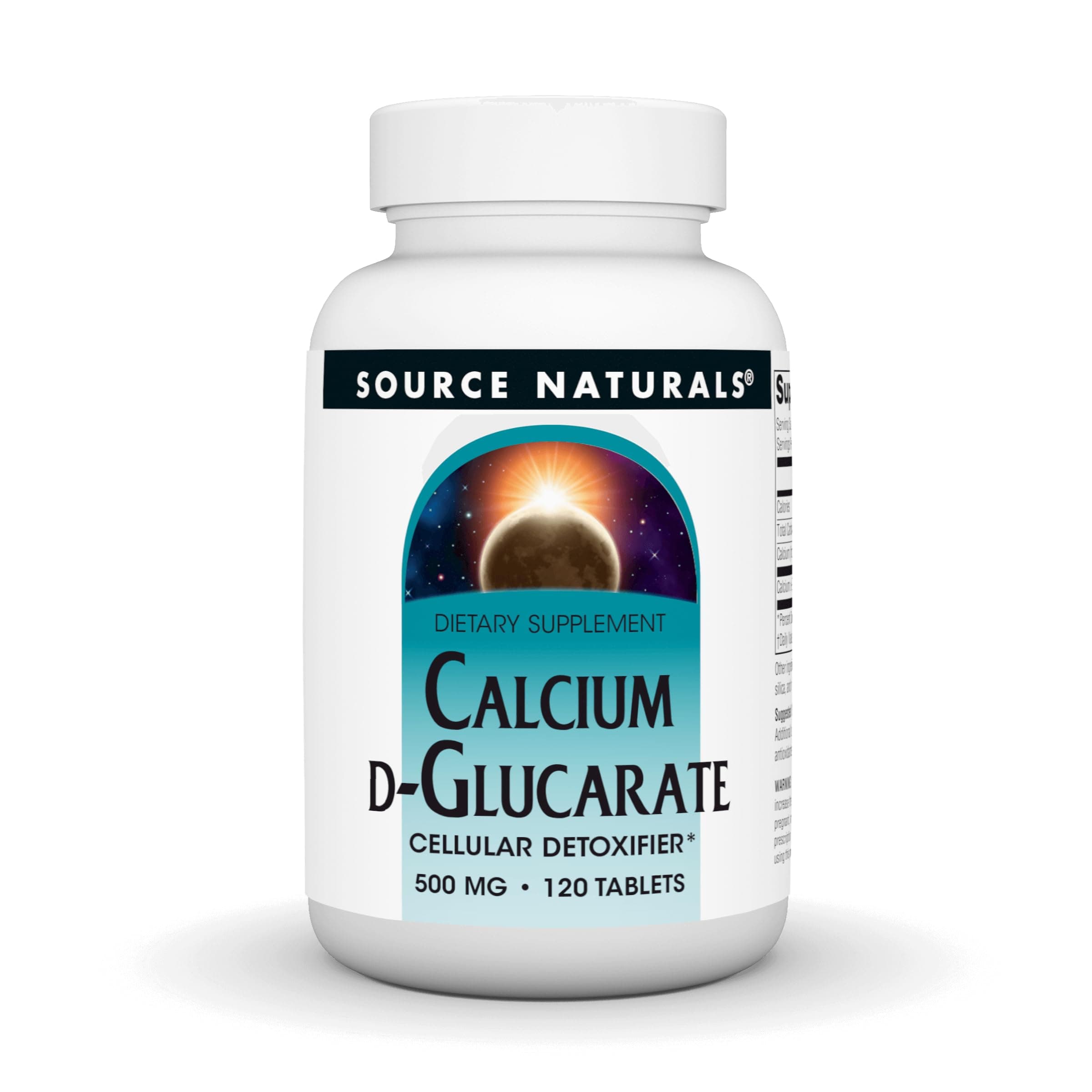 Calcium D-Glucarate 500 mg, 120 Tablets
