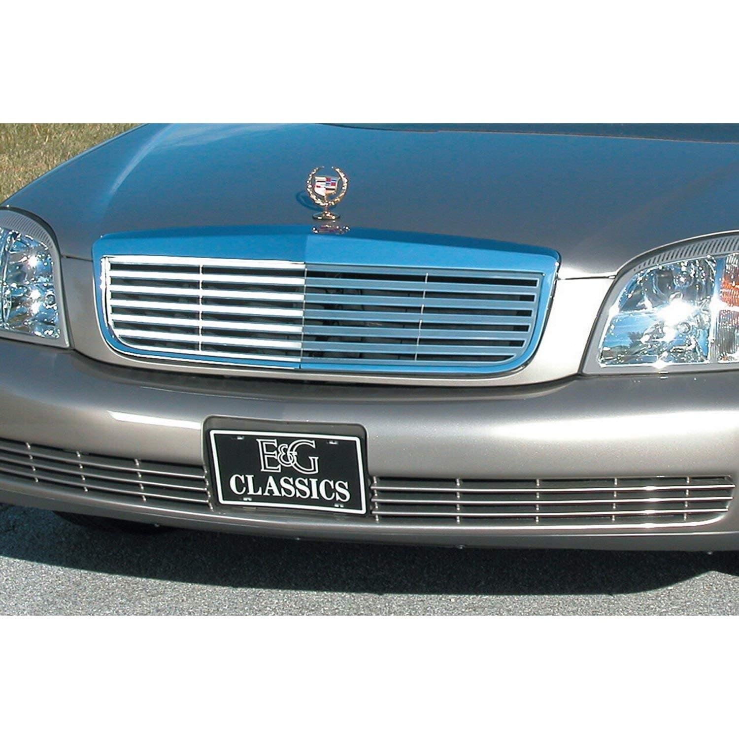 E&G Classics 3D Z Upper Chrome Grille Fits 2000-2005 Cadillac Deville