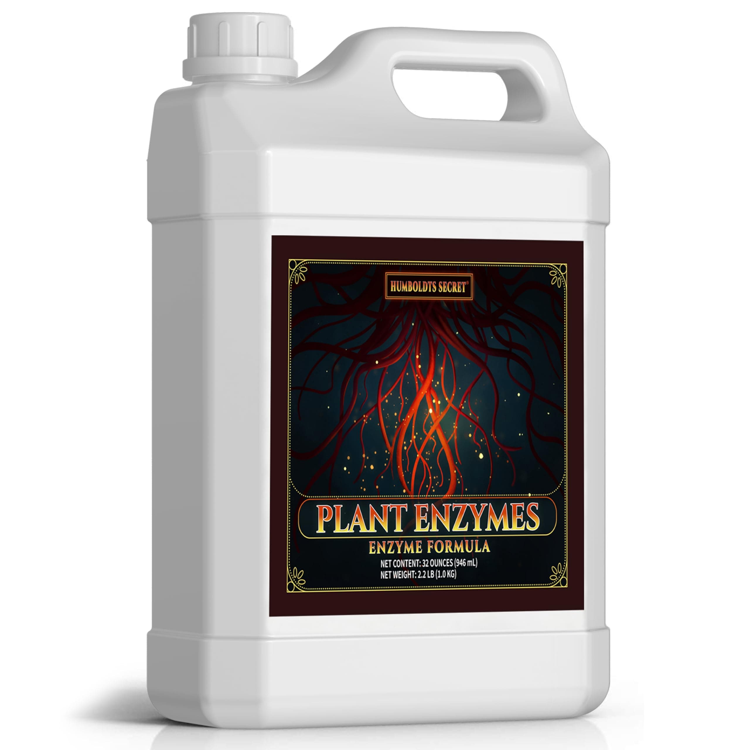 Plant Enzymes | 7,000 Active Units per mL | Root & Soil Enzyme Additive for Hydroponic and Aeroponic Systems | Boosts Growth and Root Strength for Maximum Nutrient Uptake | 32 Ounce