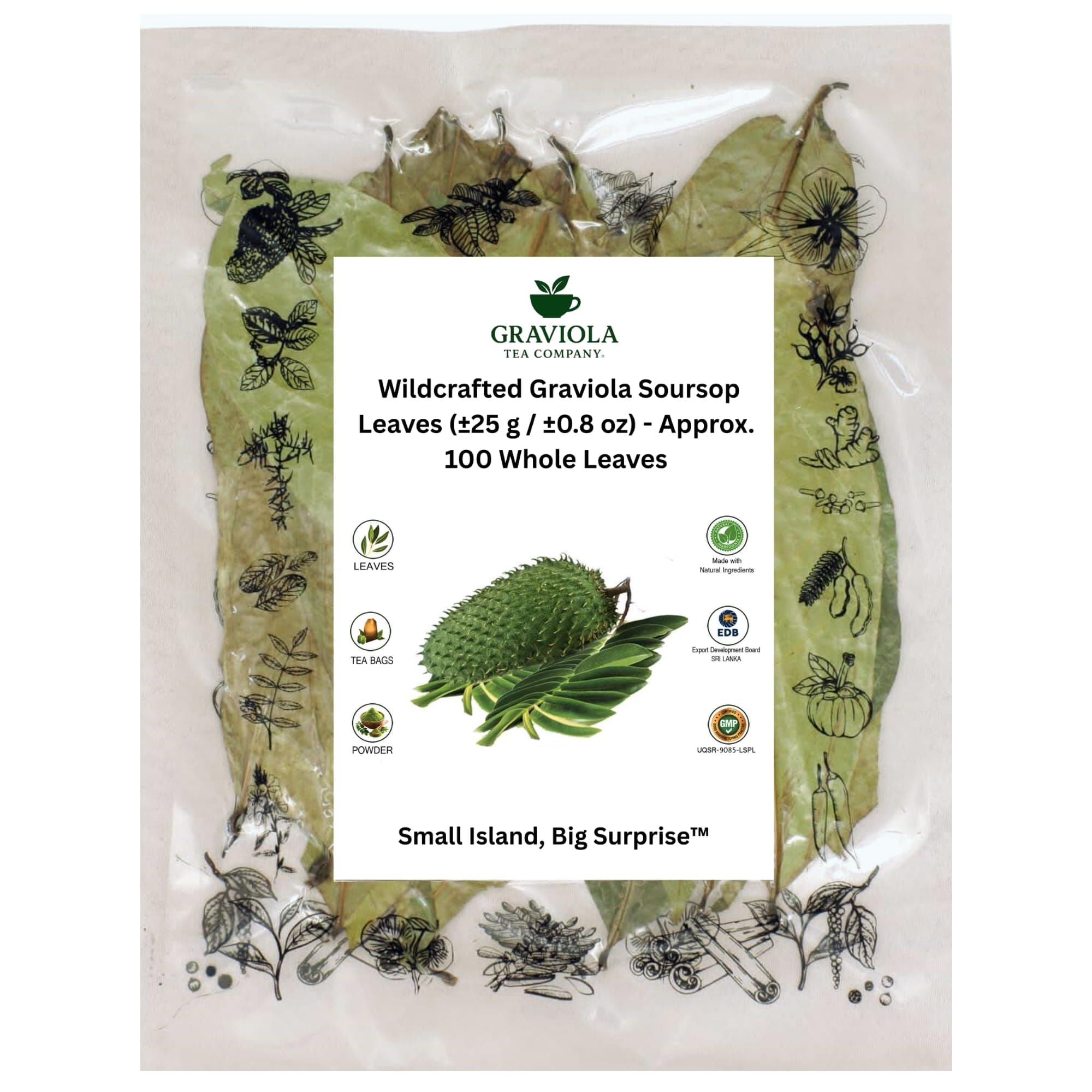 Graviola Tea Company Pure - Whole Soursop Leaves For