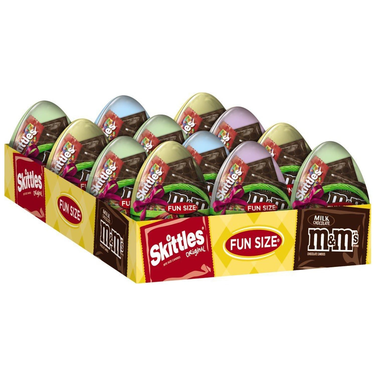MARS Chocolate & More Easter Fun Size Candy Variety Mix in Easter Eggs 3.9-Ounce Eggs 12-Count Box