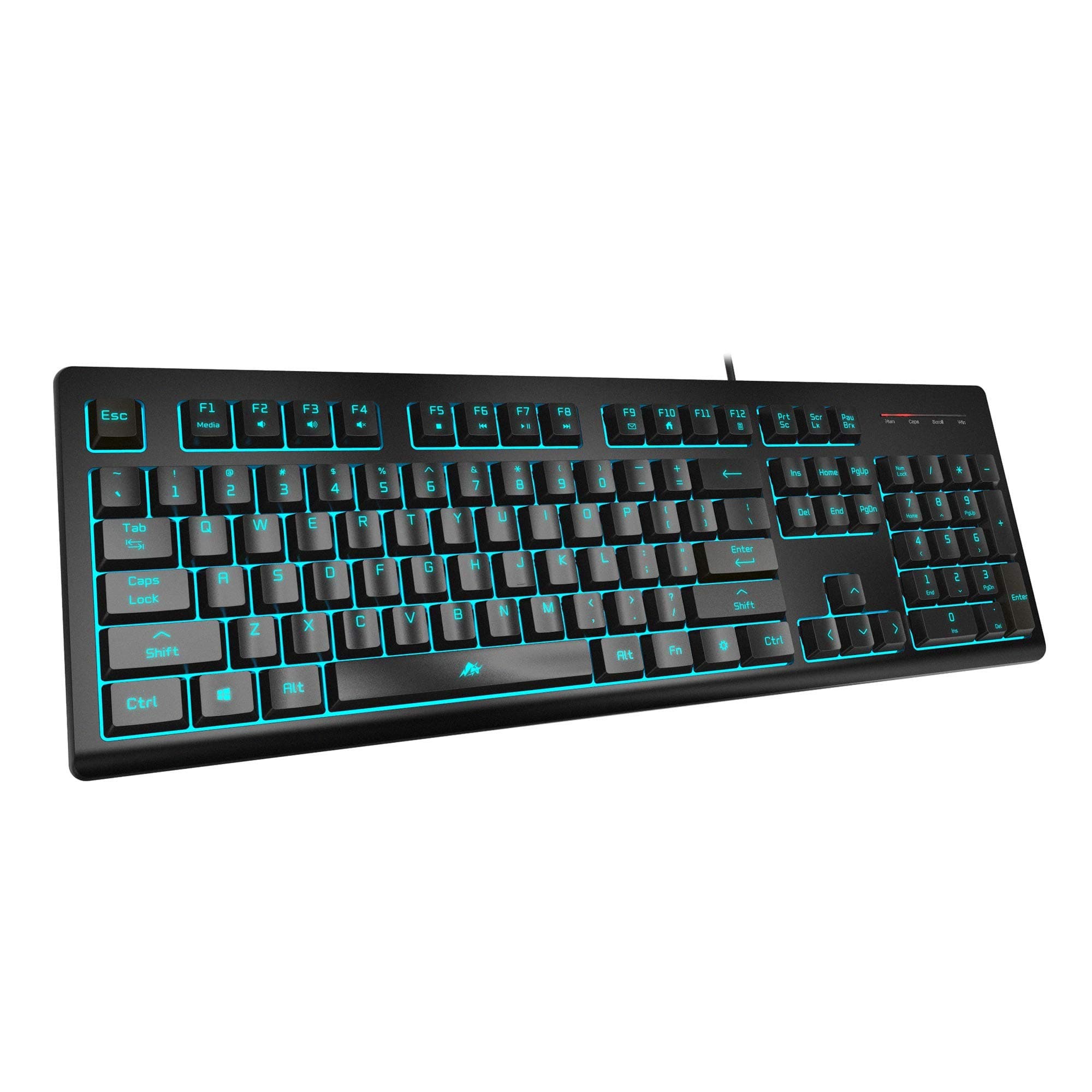 POWZAN Light Up Quiet Gaming Keyboard