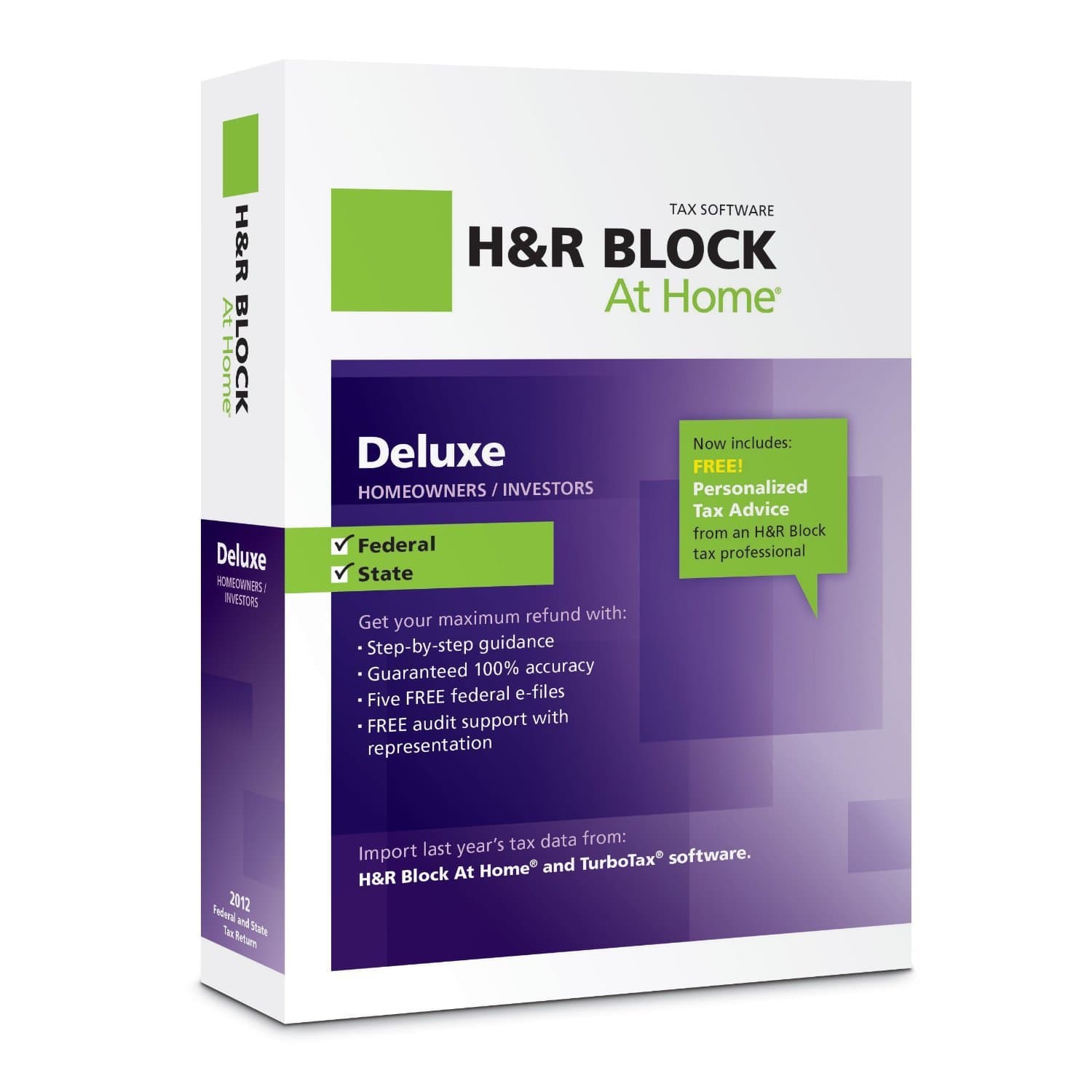 [OLD VERSION] H&R Block At Home 2012 Deluxe + State