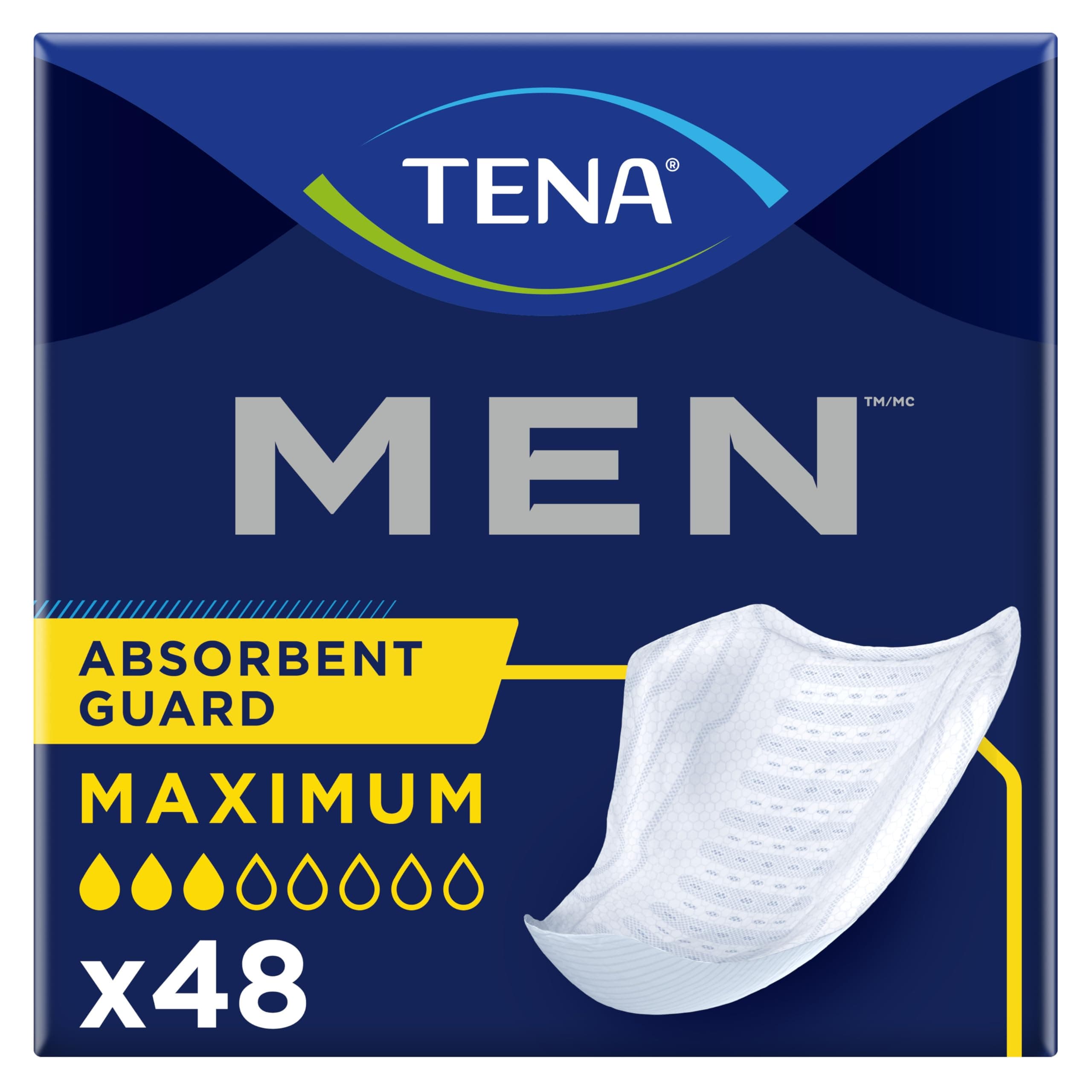 Incontinence Guards for Men, Moderate Absorbency, 48 Count