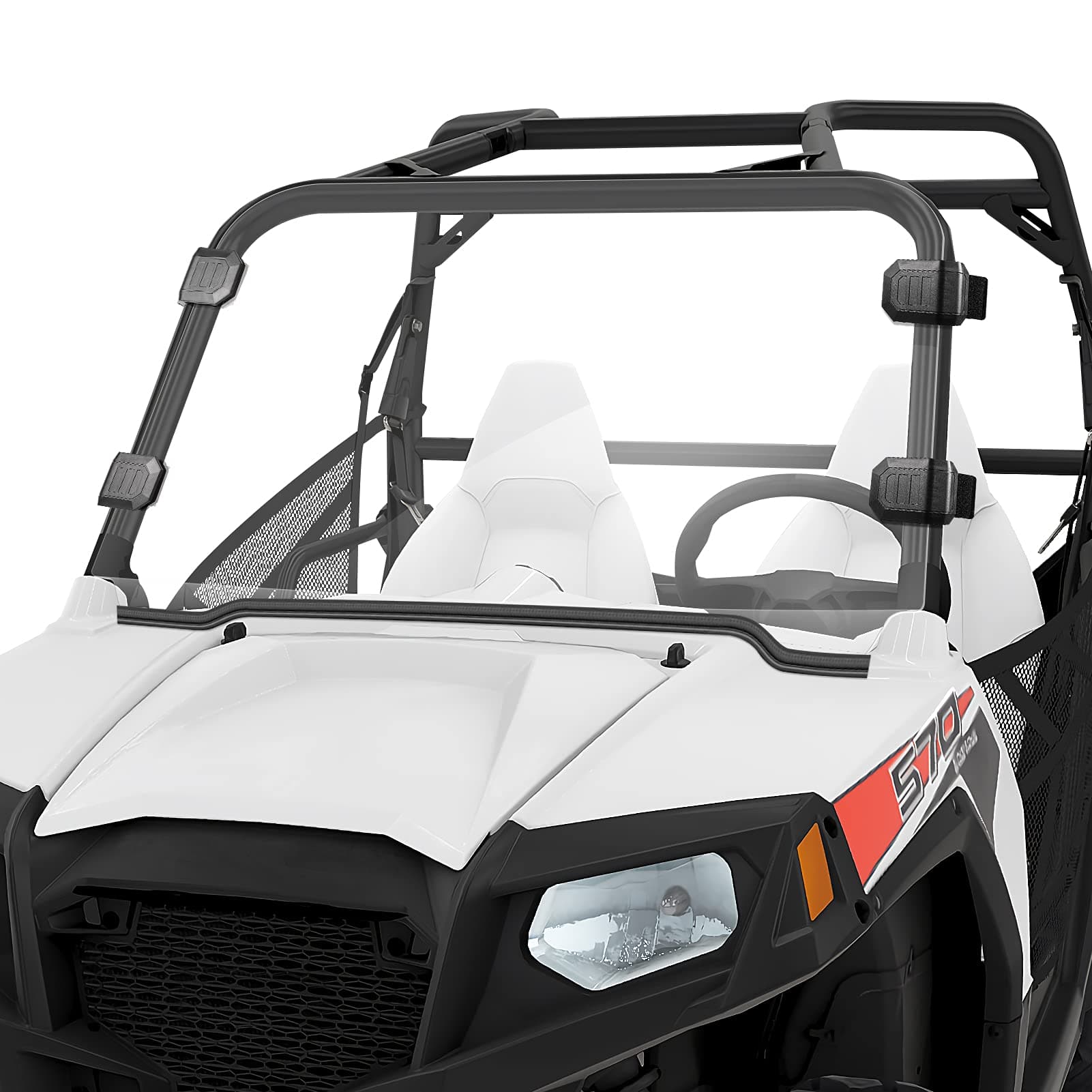 Clear Windshield UTV Front Full Windshield for Polaris Razor, 12-18 RZR 570, 08-14 RZR 800, 09-14 RZR S 800, 10-14 RZR 4 800, 11-14 RZR XP 900, 11-14 RZR XP 4 900, 2020-2021 RZR Trail 570