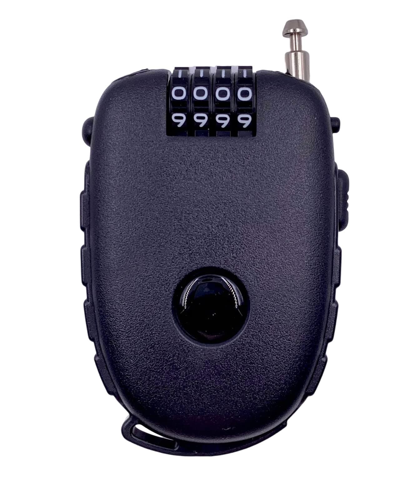 Bosvision Ultra-Secure 4-digit Combination Lock with 3 Feet Retractable Cable for Bike, Ski, Snowboard and Stroller