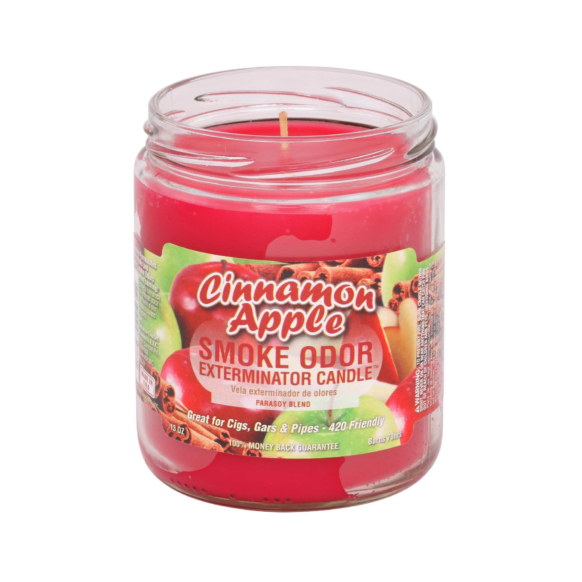 Smoke Odor Exterminator Candle Cinnamon Apple 13oz