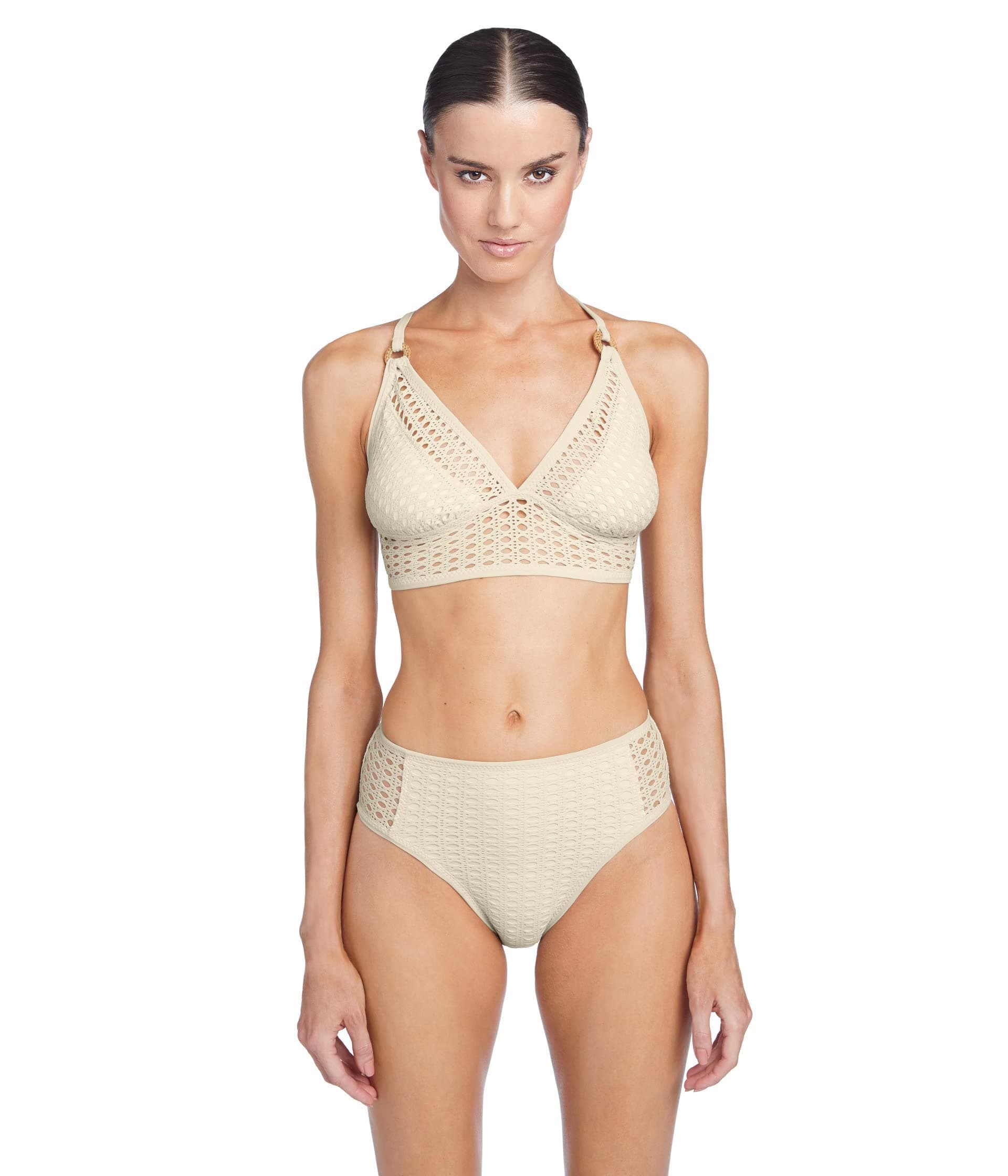 Robin PicconeMarlow Halter Top, Ecru, Large