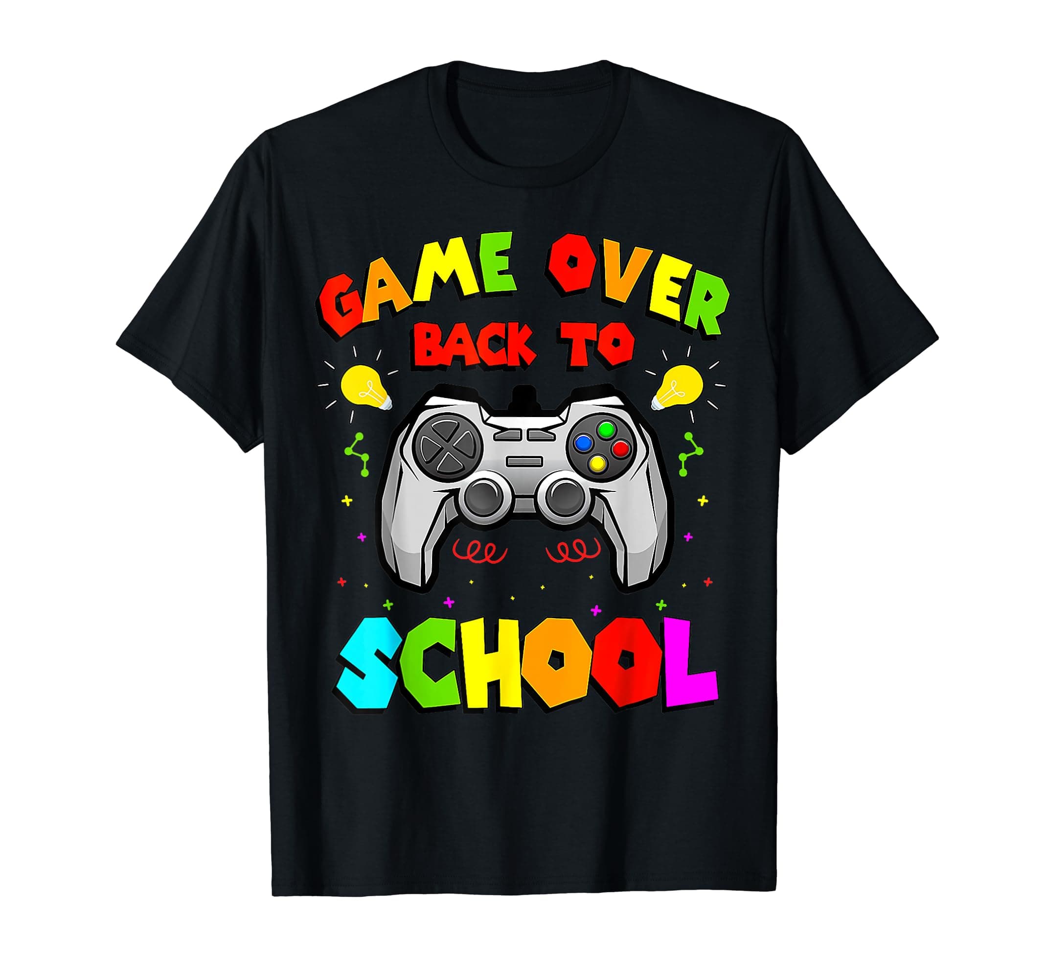 Back to School Funny Game Over Teacher Student Controller T-Shirt