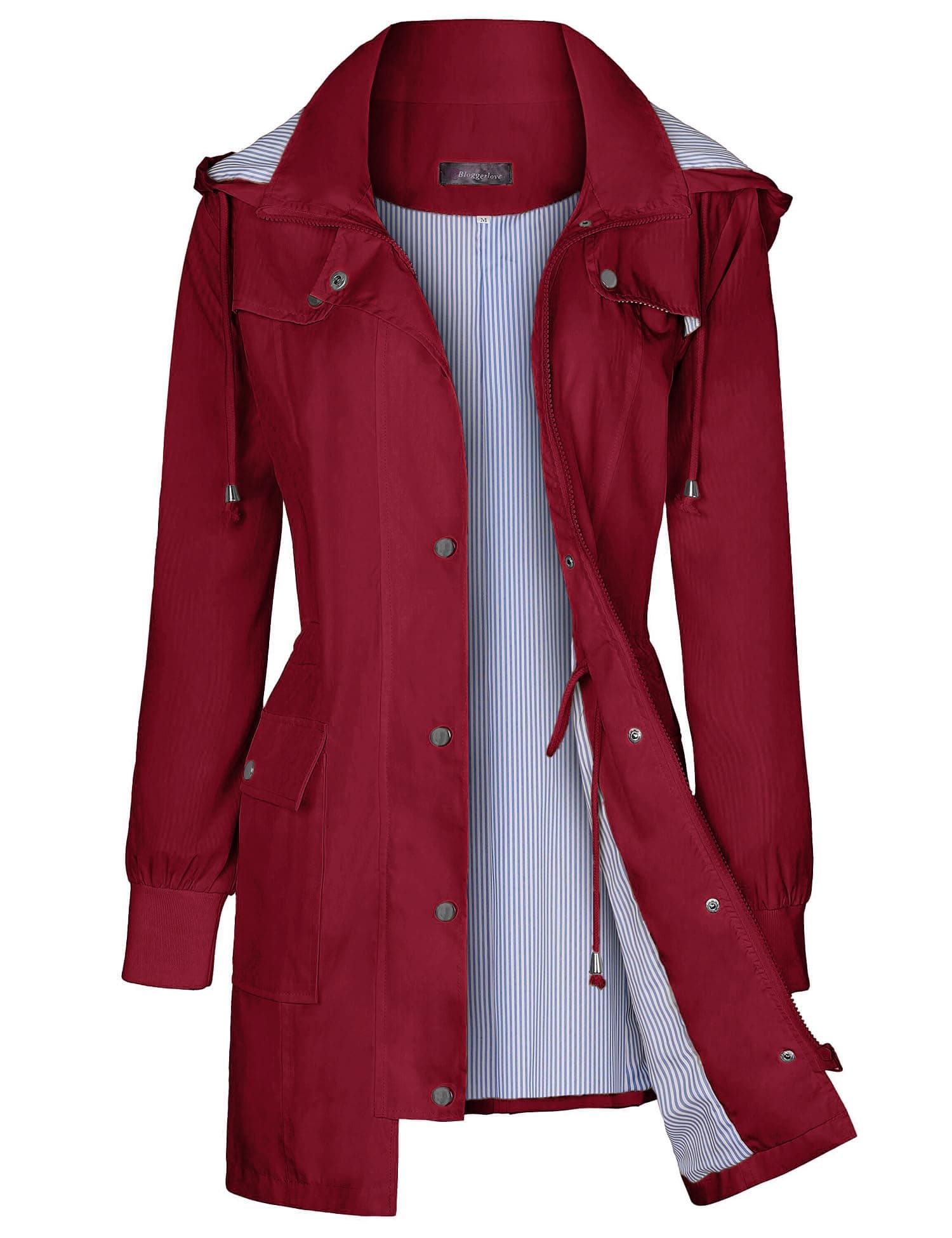 womens Raincoat Windbreaker