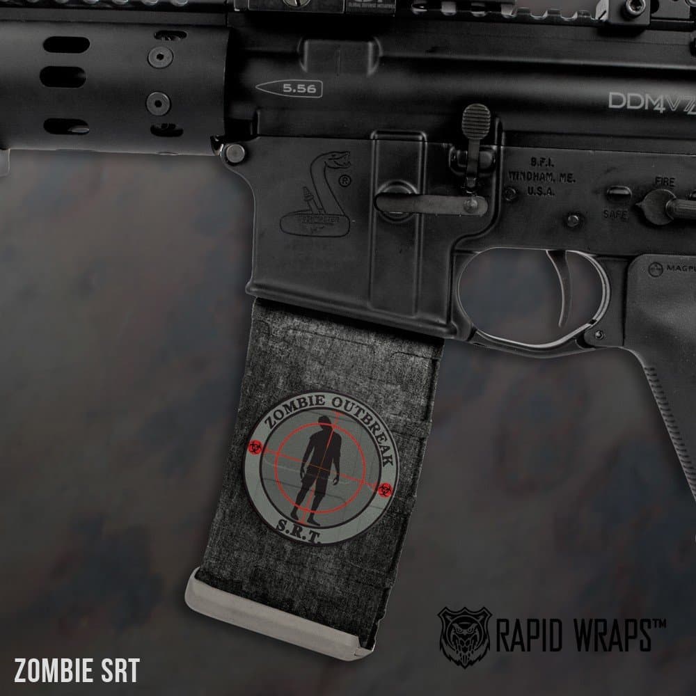 AR-15 Mag Wraps Rapid Wraps 3-Pack (Zombie SRT)