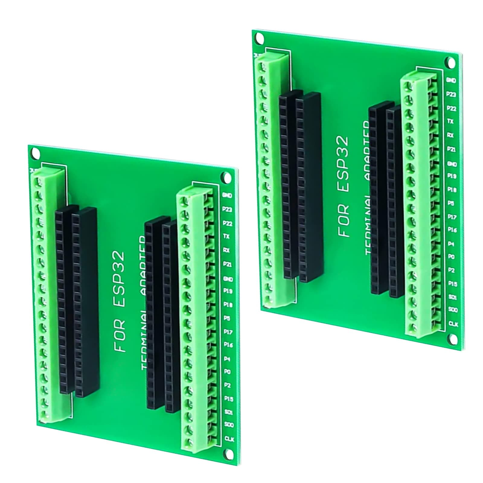 2 Pcs ESP32 Breakout Board ESP32 Expansion Board 38Pin Development Board with Wireless WiFi Bluetooth for ESP-WROOM-32 Microcontroller Development Board