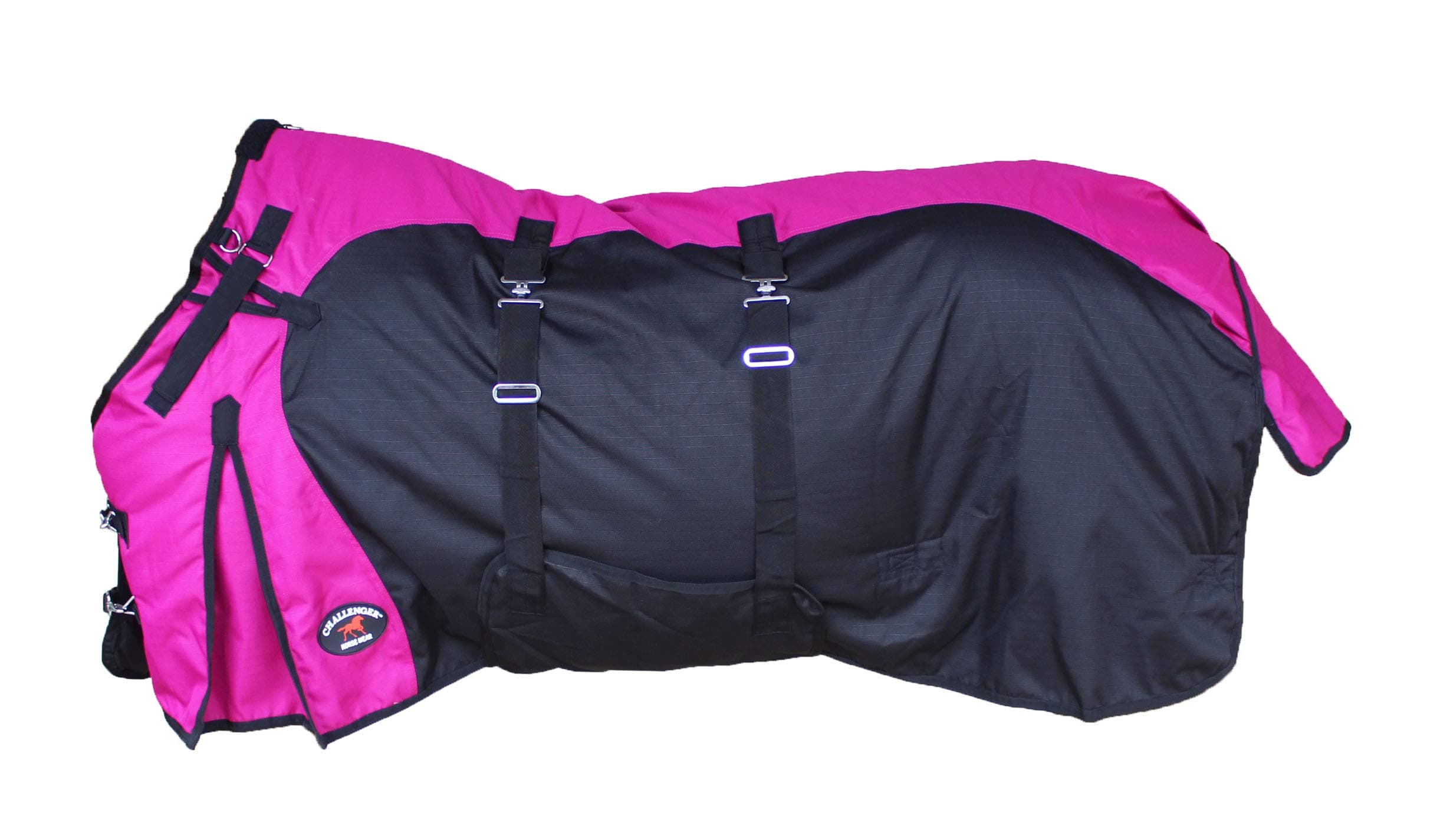 CHALLENGER 1200D Turnout Waterproof Fleece Lined Medium Winter Blanket Raspberry 383LG