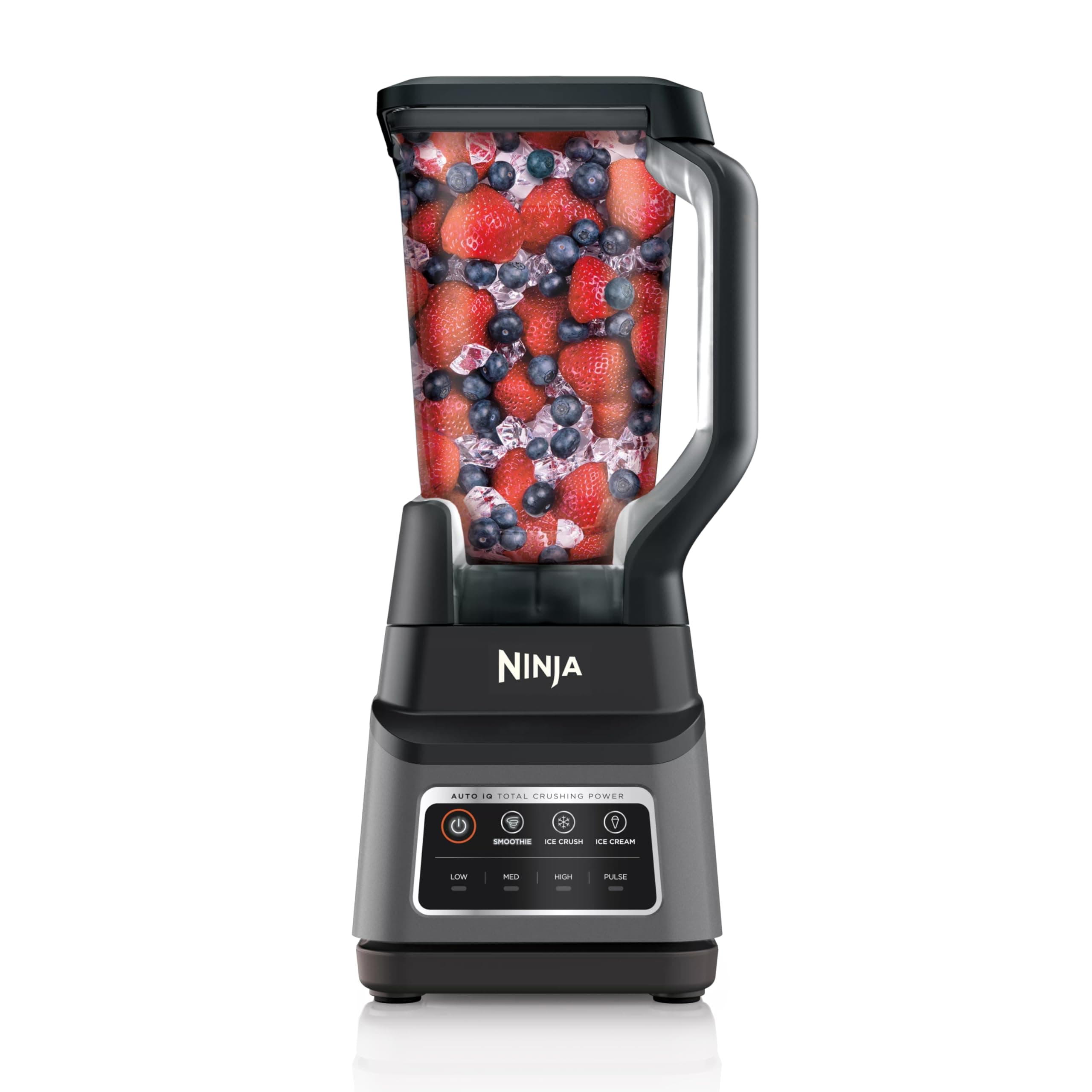 Professional Plus Blender | Max Power Smoothie Blender, Ice Cream Maker, Frozen Drink Mixer & Margarita Machine | 3 Auto IQ™ Presets, 1400 W, 72oz Total Crushing Pitcher | Dark Grey, BN701