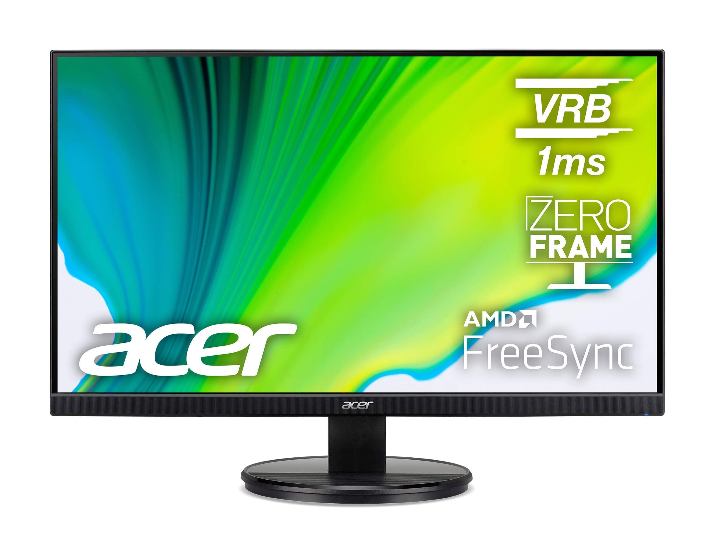 acer 27.0” 1920 x 1080 VA Zero-Frame Office Home Computer Monitor - AMD FreeSync - 75Hz Refresh - 1ms VRB - Low Blue Light Filter - Tilt and VESA Compatible - HDMI Port 1.4 & VGA Port KB272HL Hbi