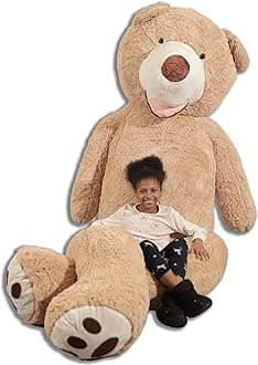 bananair - Giant Teddy Bear - Made in France, Ultra Soft and Fluffy, Cuddles Assured - Big Teddy Bear for Birthdays, Bedroom Decor, Celebrations (Beige, 340 cm / 11.16 ft)