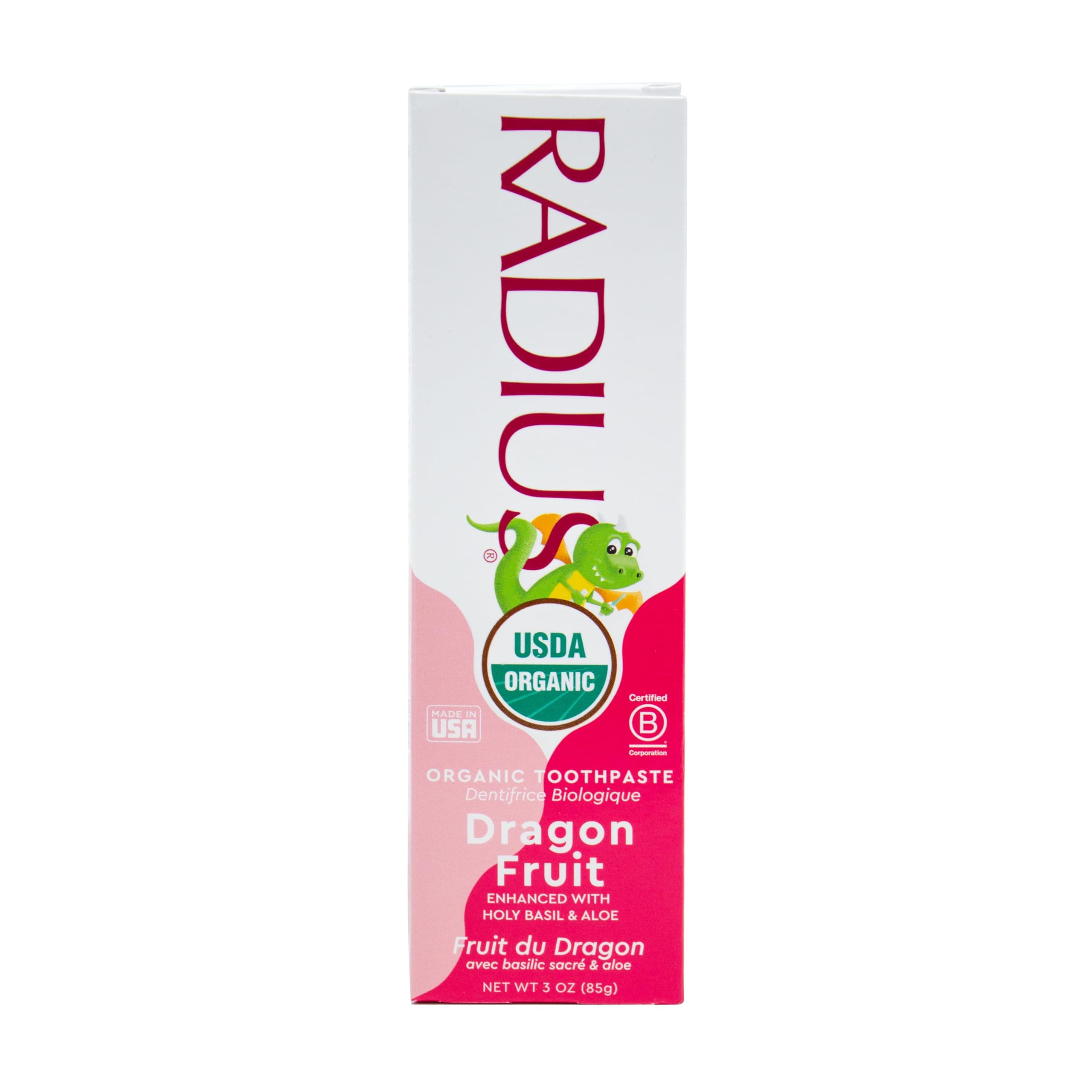 USDA Organic Children's Dragon Fruit Gel Toothpaste