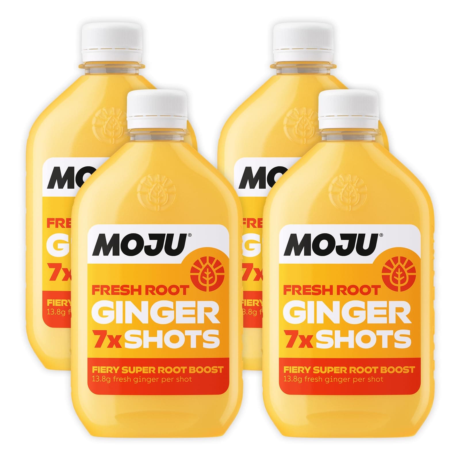 – Ginger Dosing Bottles (4 x 420ml Pack, 28 Shots Total) Immune Support, Natural Ingredients, No Added Sugars or Sweeteners, Vegan, Ginger Shot
