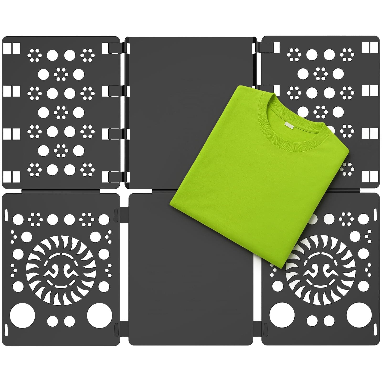 BoxLegend V3 Shirt Folder Board Tshirt Clothes Folder Folding Board Durable Laundry Sorter Helper Liner, Black