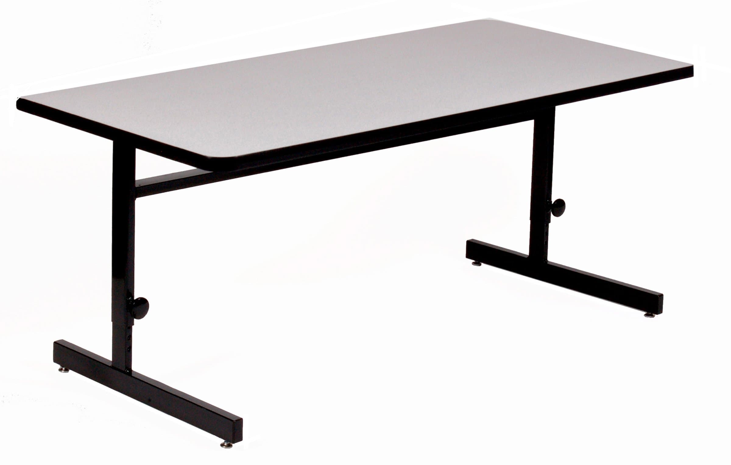 Correll 30"x72" Adjustable Height Training & Computer Tables, Gray Granite High Pressure Laminate, Computer Work Station (CSA3072-15), 30" x 72"