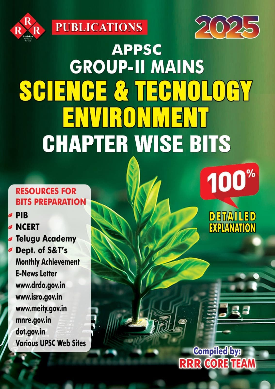 2025 APPSC Group-II Mains Science & Technology Environment Chapter Wise Bits, 100% Detailed Explanation, Resources for PIB, NCERT, Telugu Academy, Dept. of S&T's Monthly Achievement E-News Letter