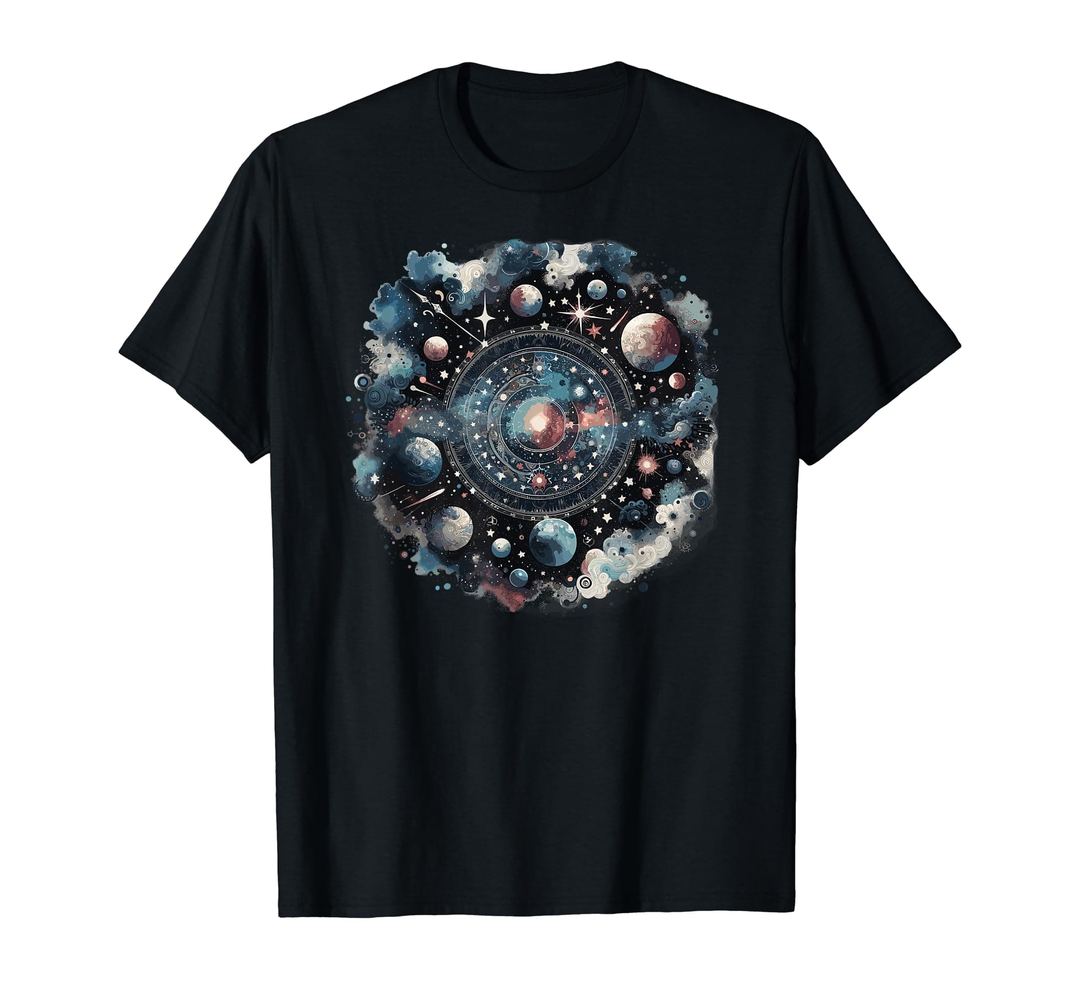 Mystical Celestial Bodies Artwork T-Shirt