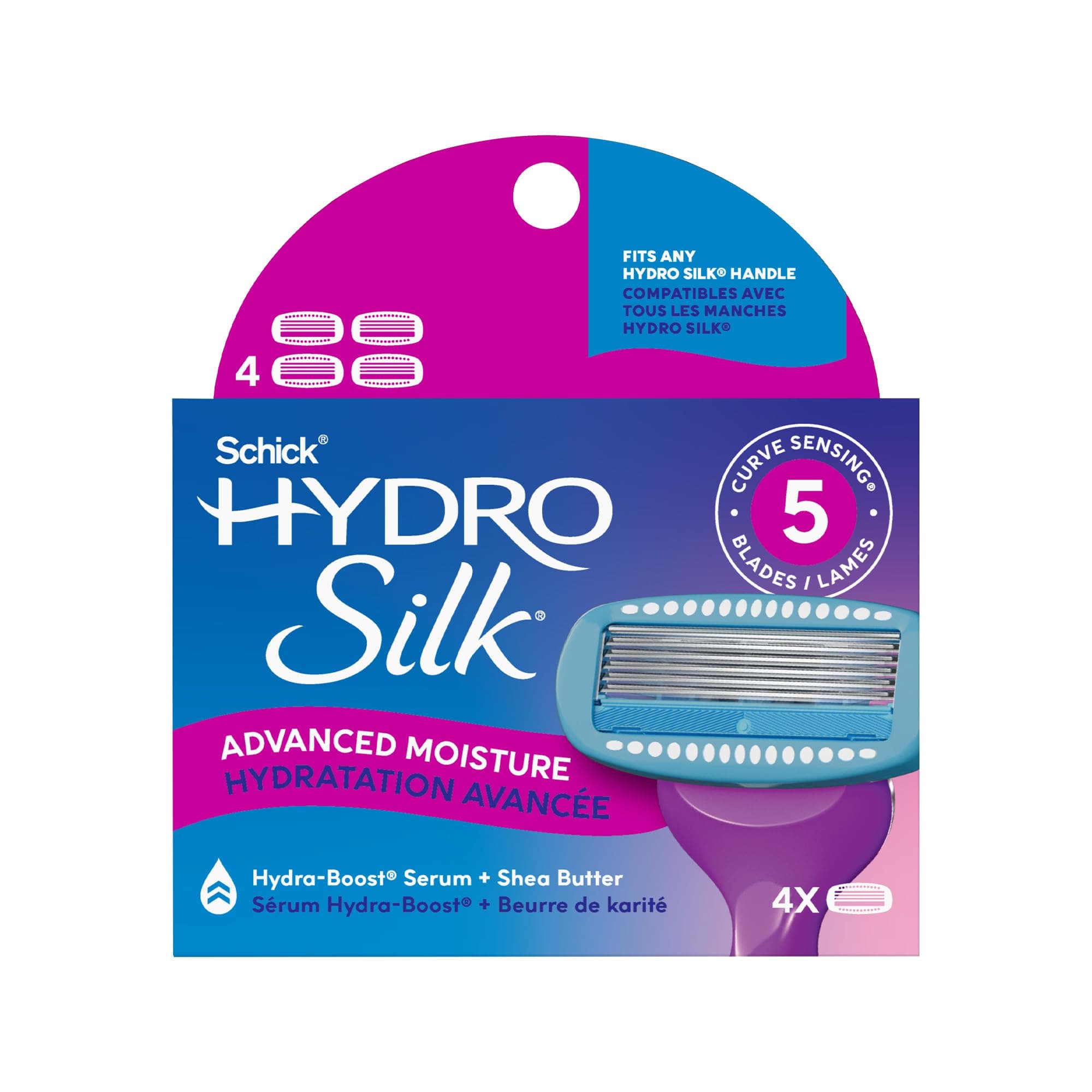 Schick Hydro Silk for Women Refill Blades, 4 Count