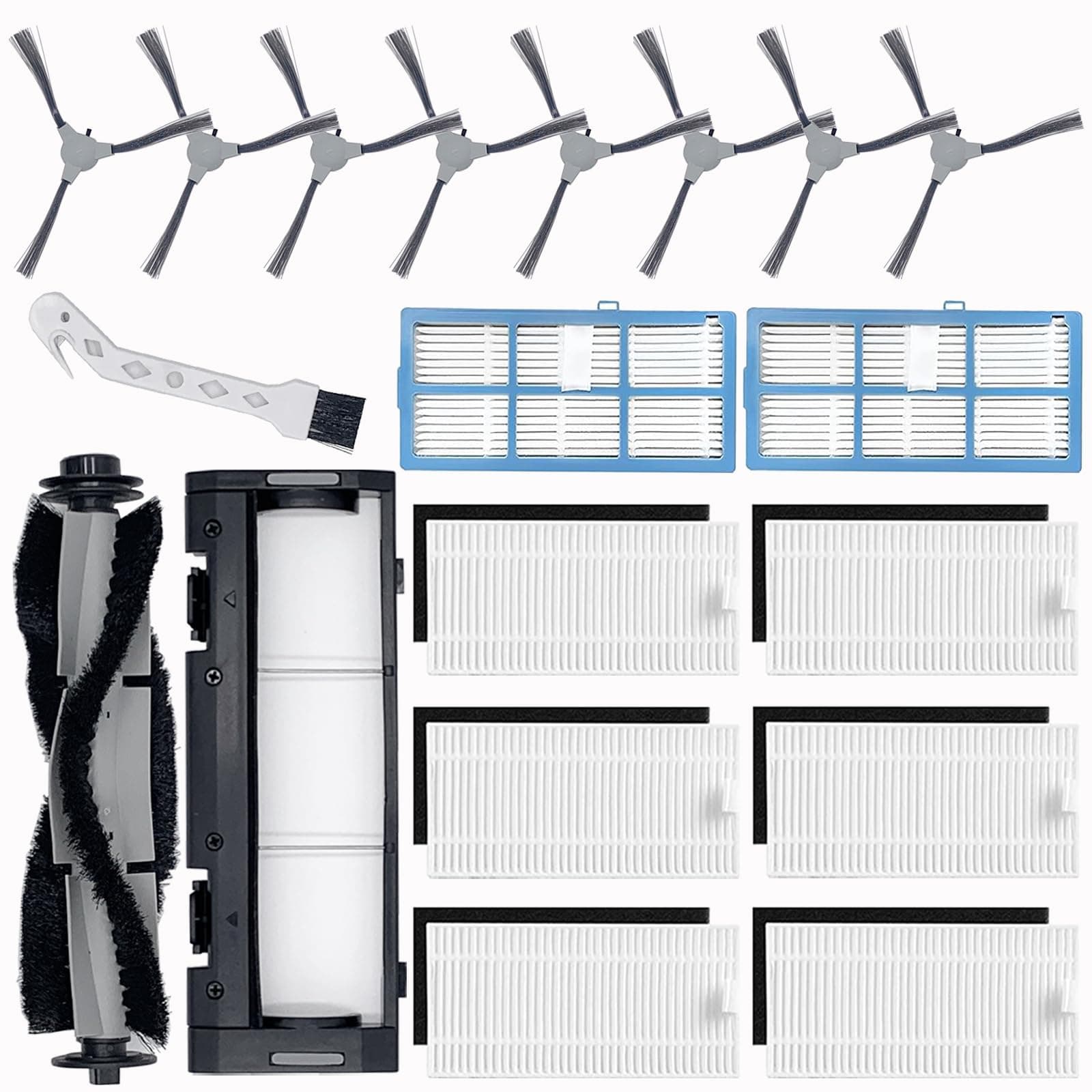 19 Pack SmartClean 2000 Accessories Kit for Ionvac SmartClean 2000 Robot Vacuum Replacement Parts