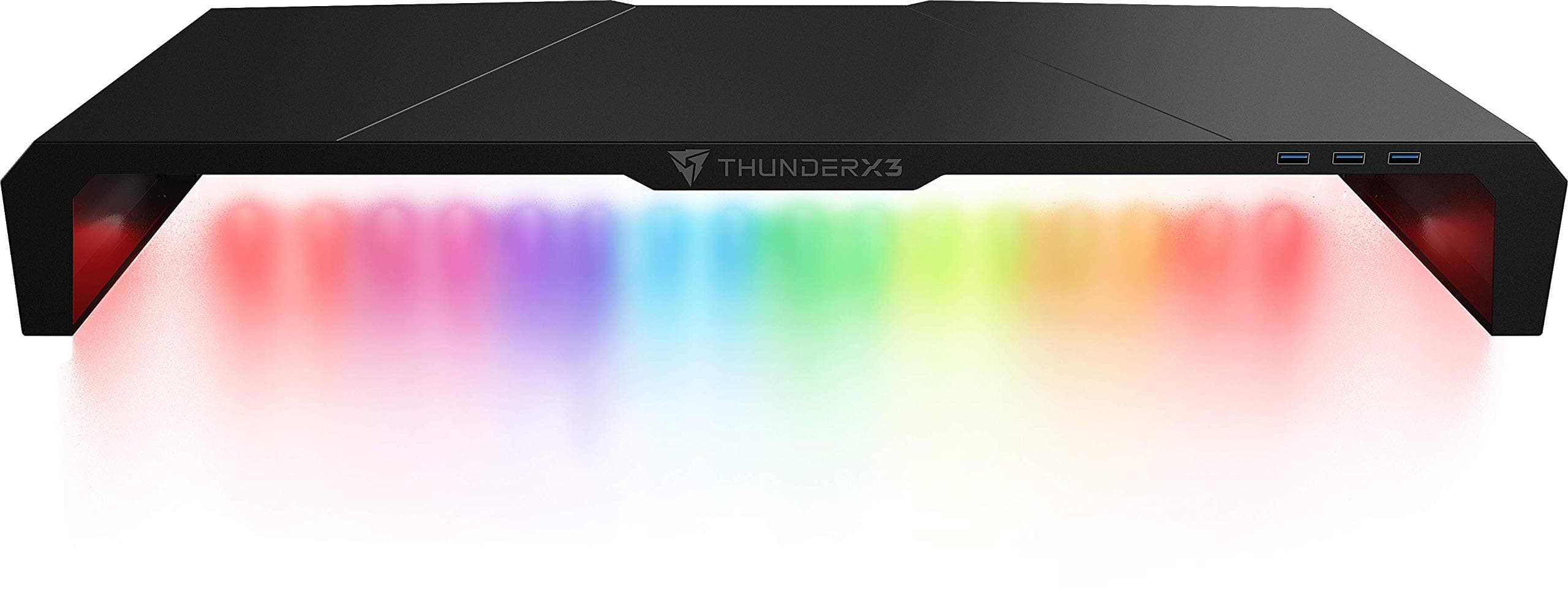 Support de table ThunderX3 AS5-Hex RGB pour écran avec hub 3xUSB 3.0 (Noir), AS5HEX