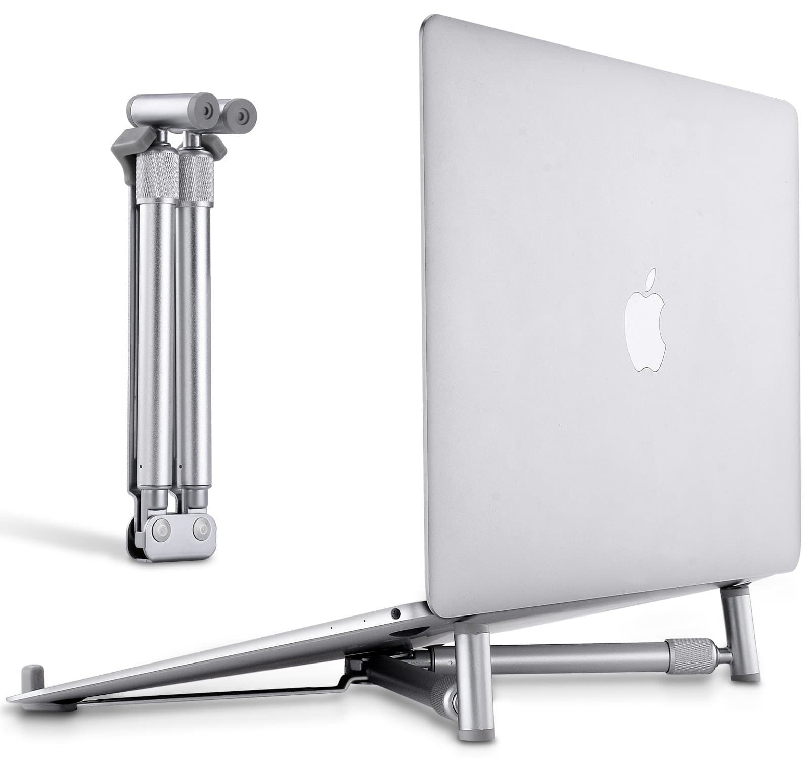 Adjustable Laptop Stand - Aluminum Desk Foldable Compact Universal Computer Cooling Stand for 12-17 inch