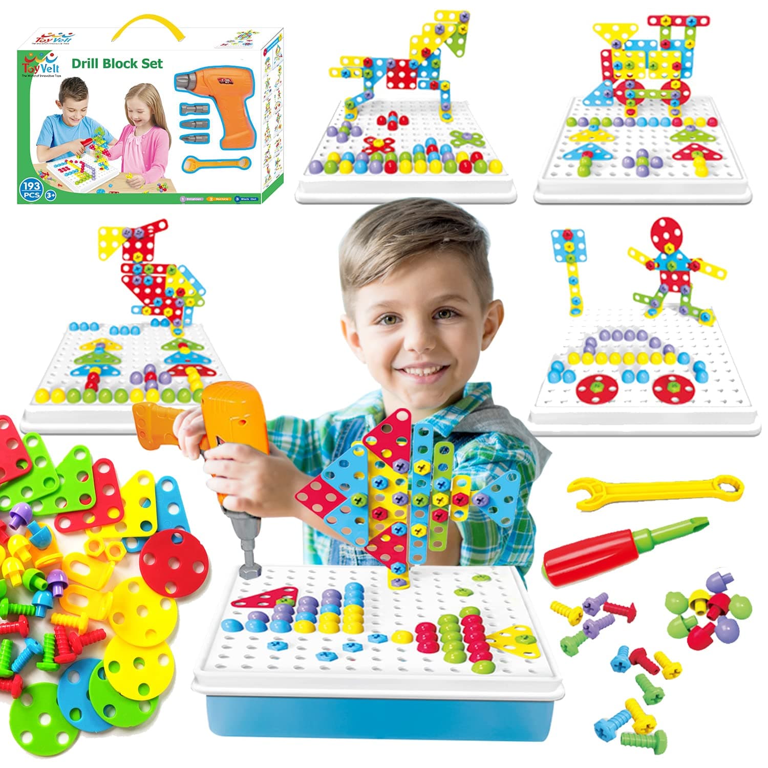 Toy Velt Creative Puzzle 4In1(193 Pcs)