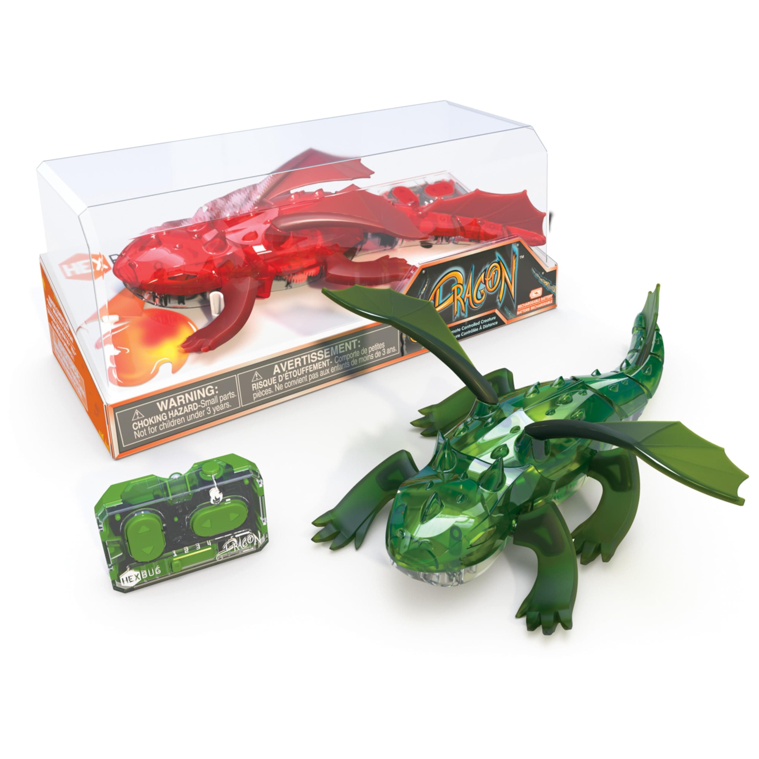 HEXBUG Remote Control Dragon - Rechargeable Robot Toy for Kids, Adjustable Robotic Figure STEM Toy for Boys & Girls Ages 8 & Up, Styles May Vary