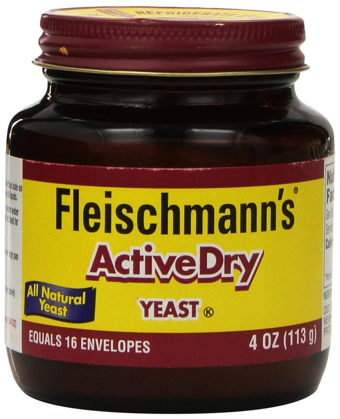 Fleischmann's Yeast, ActiveDry 4 oz Jar by Fleischmann's