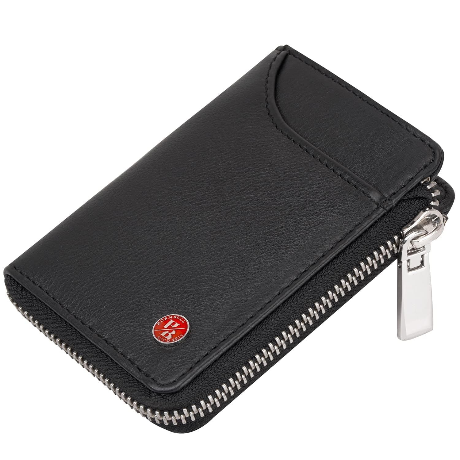 Hornbull Fleming Black RFID Blocking Leather Wallet