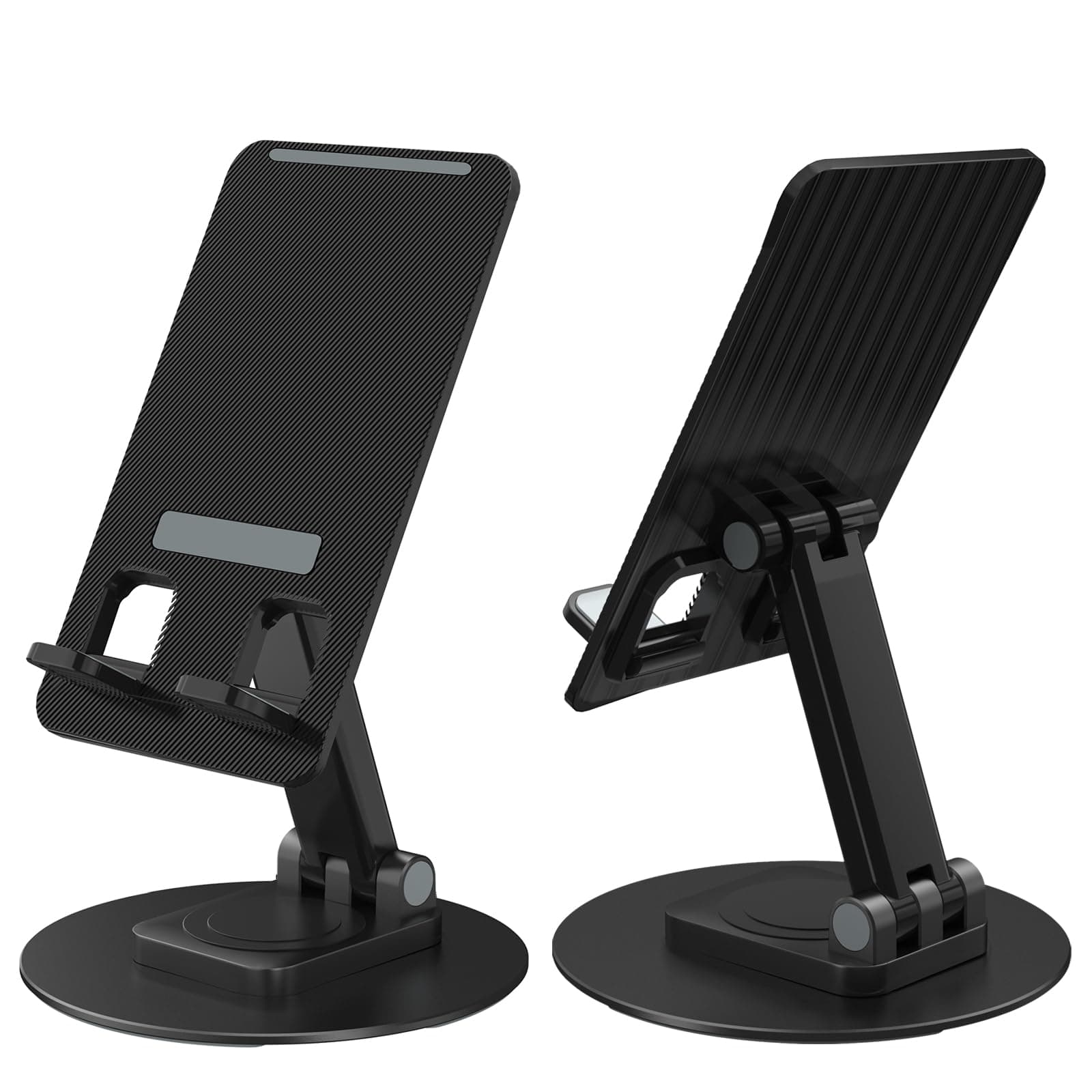 8849 Folding Phone Stand, Height Angle Adjustable Desktop Cell Phone Stand Holder for Desk, Anti-slip Foldable Desk Phone Holder Compatible for iPhone Tank 2 Android Phone Tablet