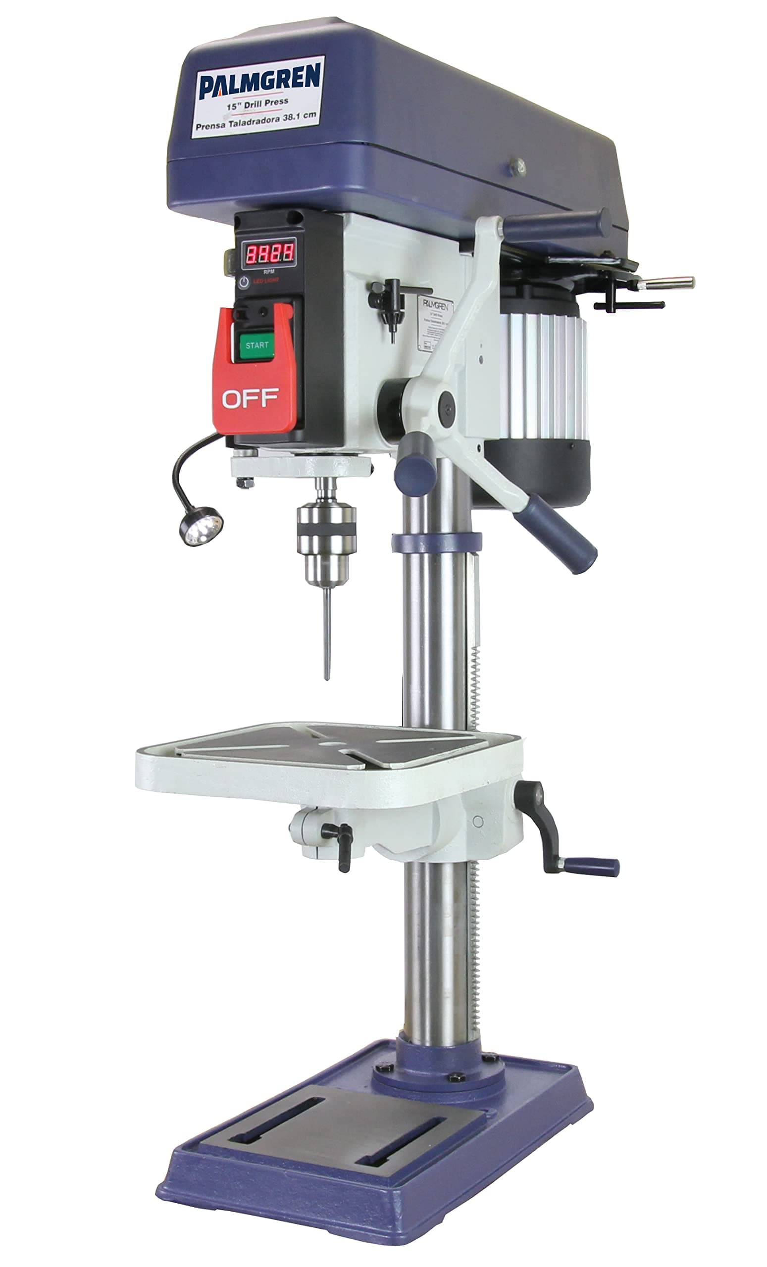 15" 16- Speed Bench Step Pulley Drill Press