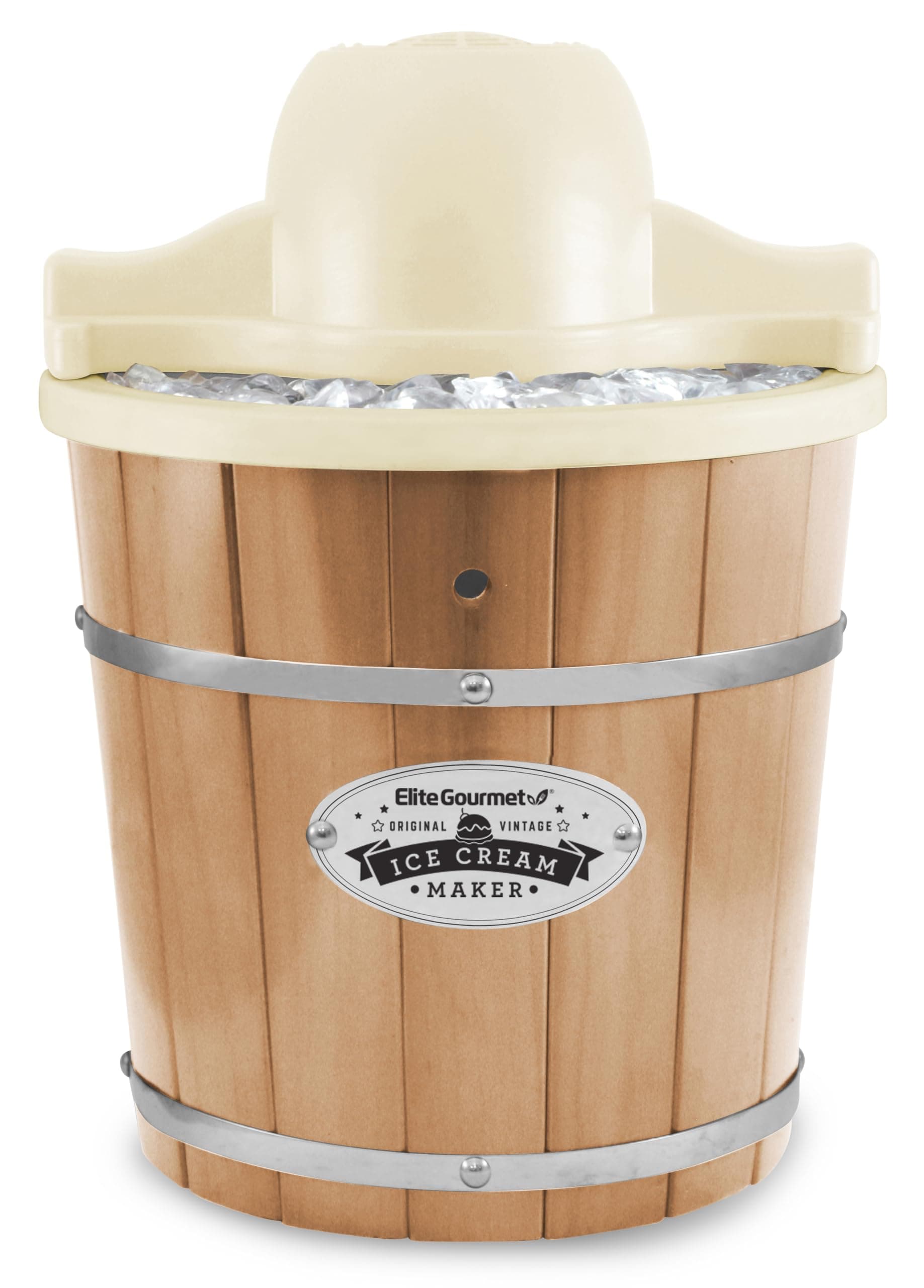 Maxi-Matic EIM-924L 4 quart Old Fashioned Electric Ice Cream Maker, Pine Bucket
