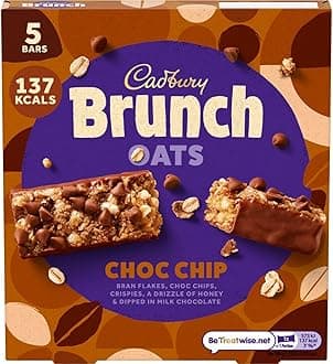 Cadbury Brunch Chocolate Chip Bar, 5 x 32g