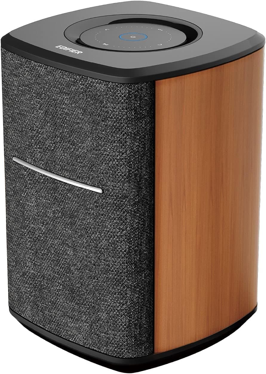 MS50A Tabletop Wi-Fi Bluetooth v5.0 Smart Speaker 40 Watts (Brown)