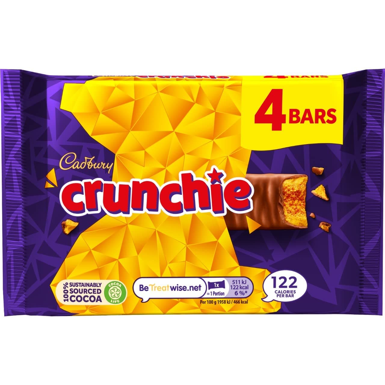 Crunchie Bars 4 x 26.1g (104.4g) (Pack of 1)