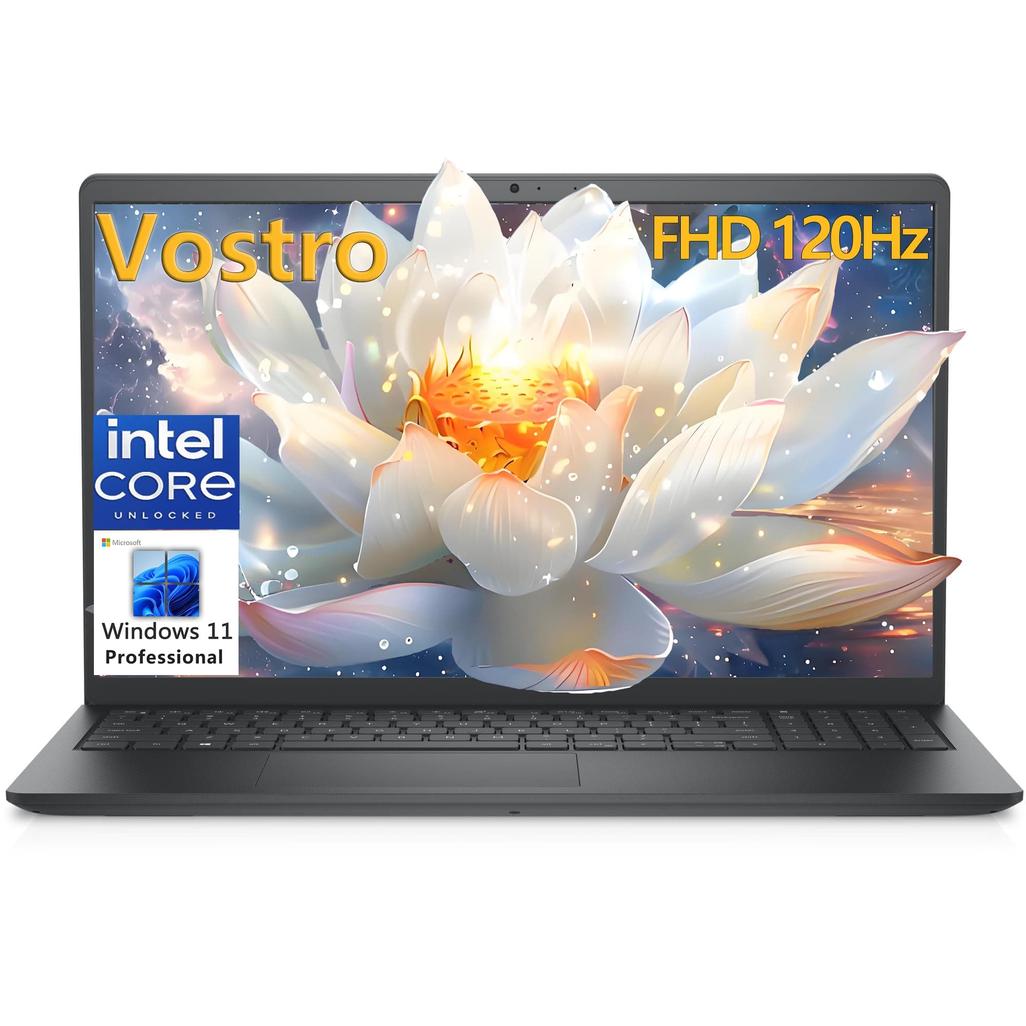 Dell 15.6" Laptop Computer for Home and Student, Intel Core Processor (Beat i5-1145G7), 16GB DDR4 RAM, 256GB PCIe SSD, Business Vostro 3530 120Hz FHD, WiFi, Bluetooth, Type-C, HDMI, Windows 11 Pro