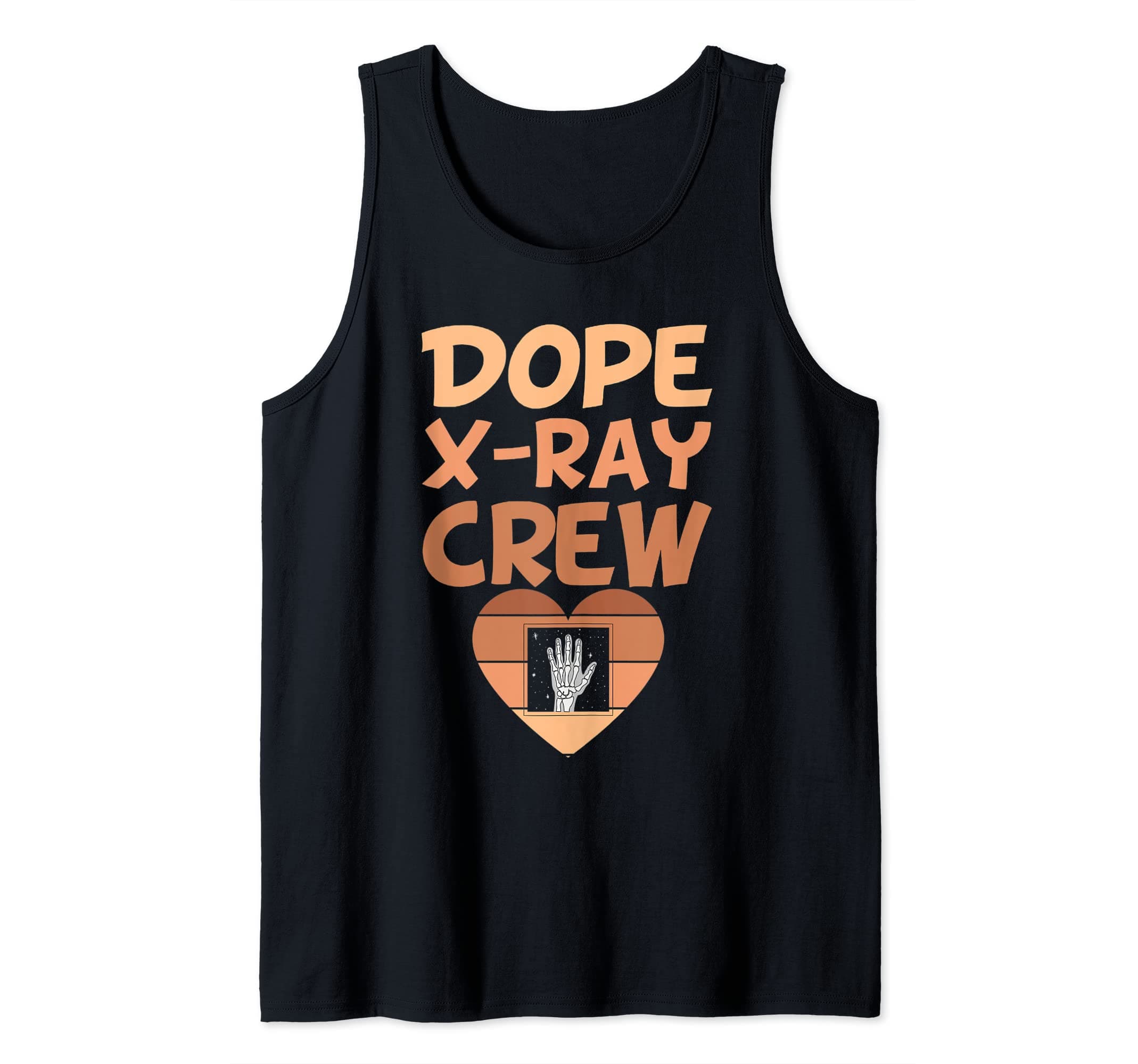 Black Xray Tech Crew Radiology Tech Dope X-Ray Technician Tank Top