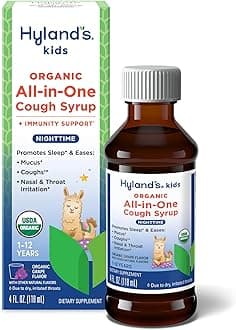 Hyland's Kids Organic All in One Cough Syrup Nighttime - Grape