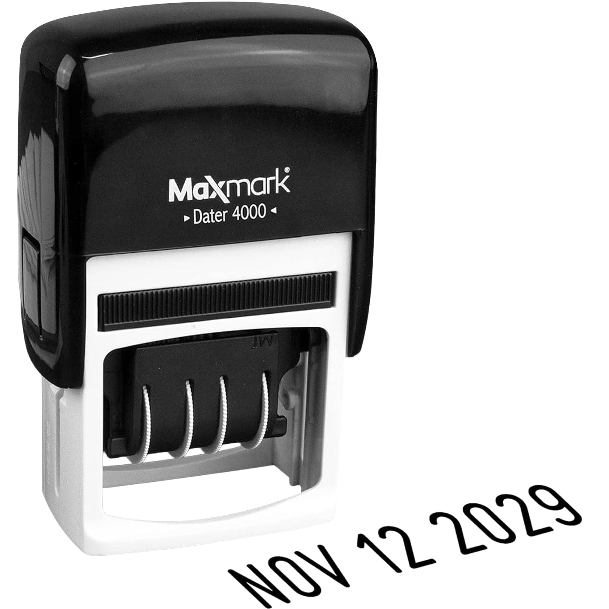 Dater 4000 Self Inking Date Stamp - Black