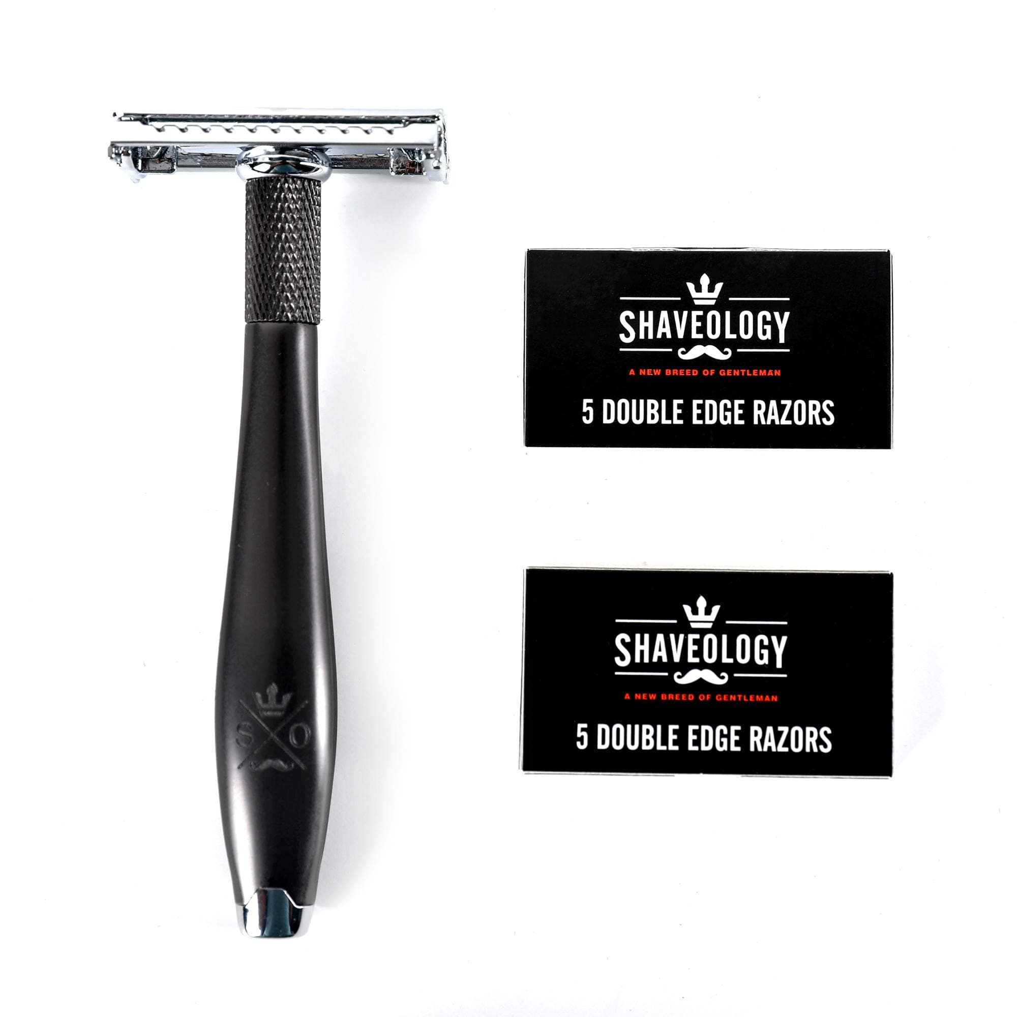 Shaveology Double Edge Safety Razor Phantom Set for Men