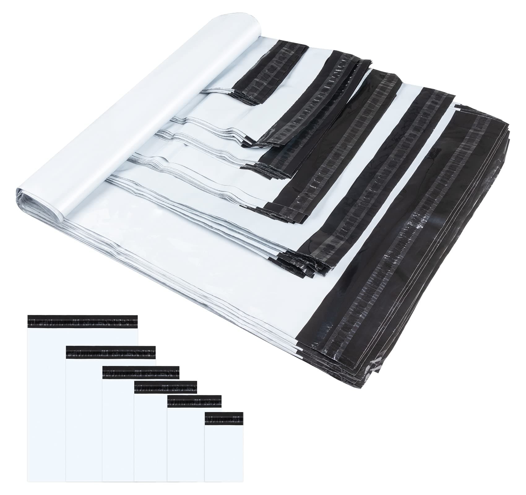 120 PCS White Mailing Bags