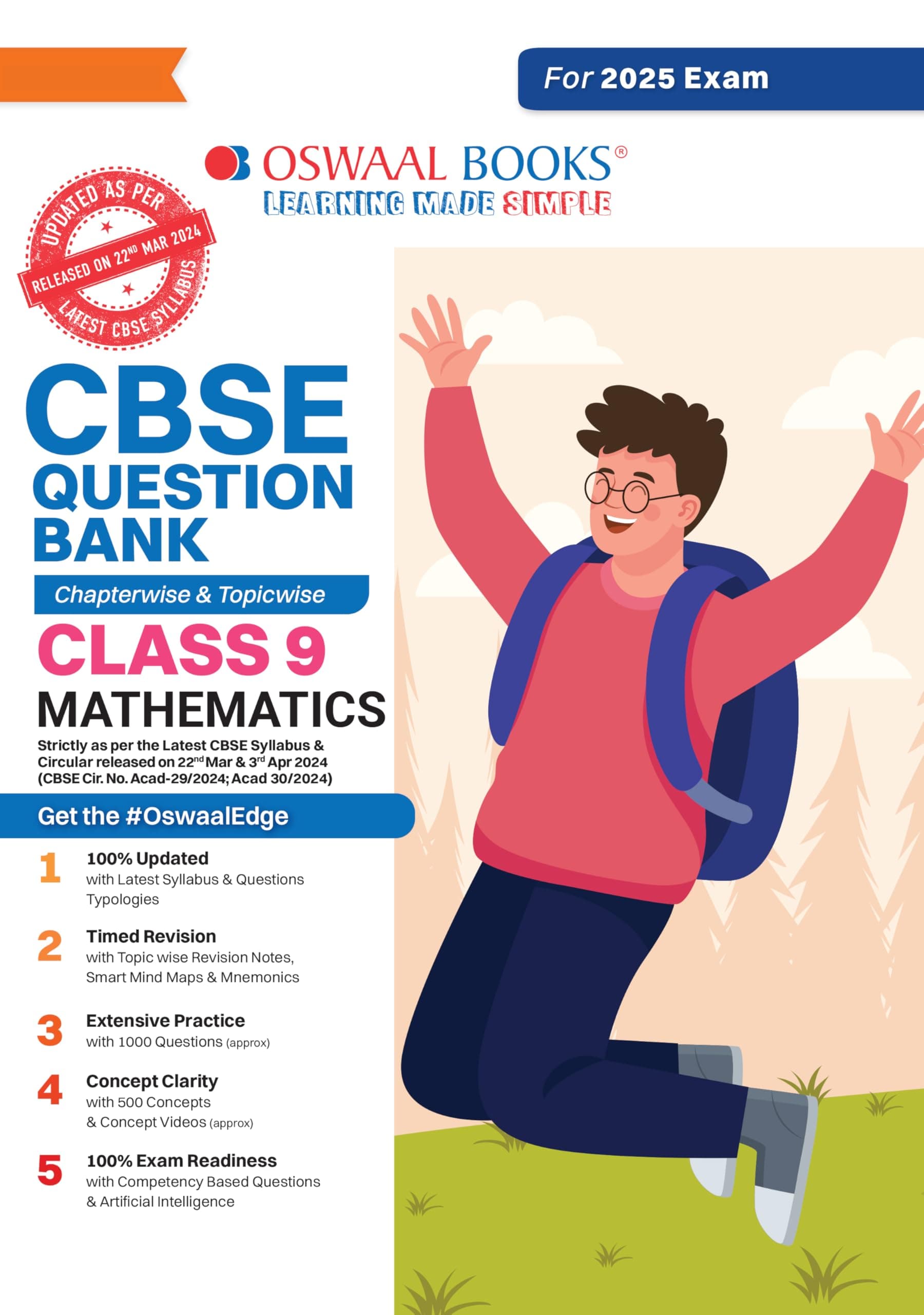 CBSE Question Bank Chapterwise and Topicwise SOLVED PAPERS_Class 9_Mathematics_For Exam 2024-25 Paperback – 7 Oct. 2023