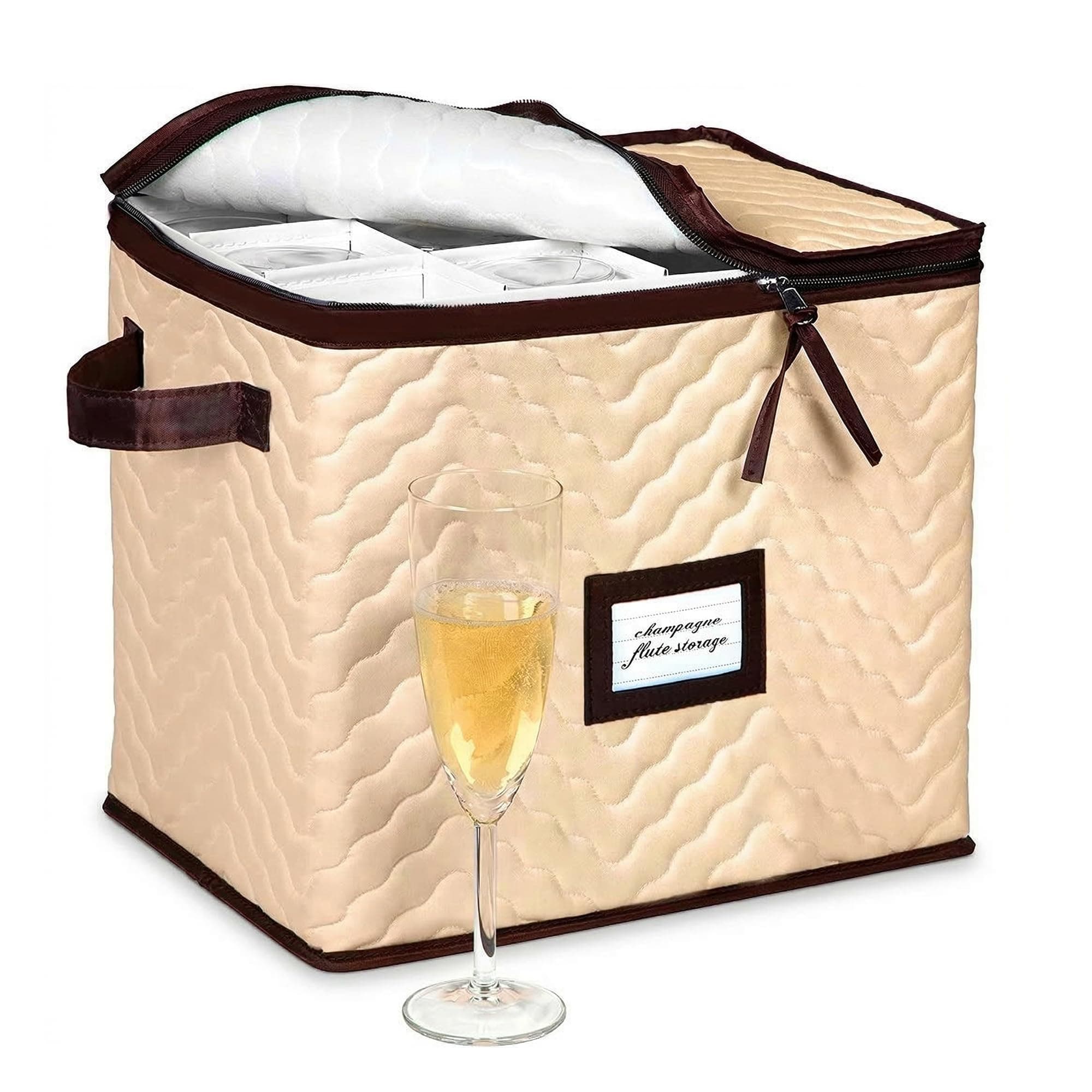 Champagne Flute Storage Box Case